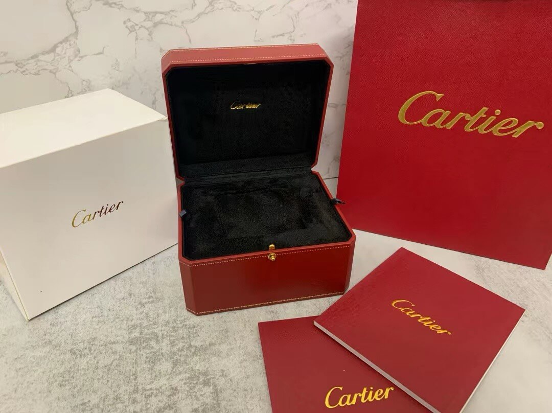 The Cartier Red And Black Watch Box Full Set