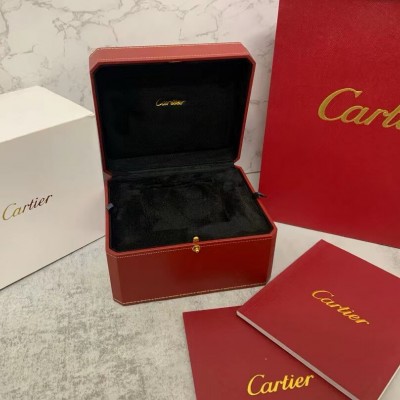 The Cartier Red And Black Watch Box Full Set