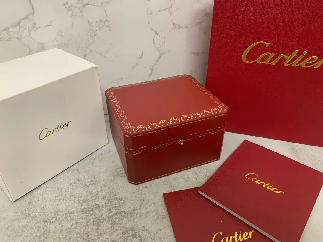 The Cartier Red And Black Watch Box Full Set