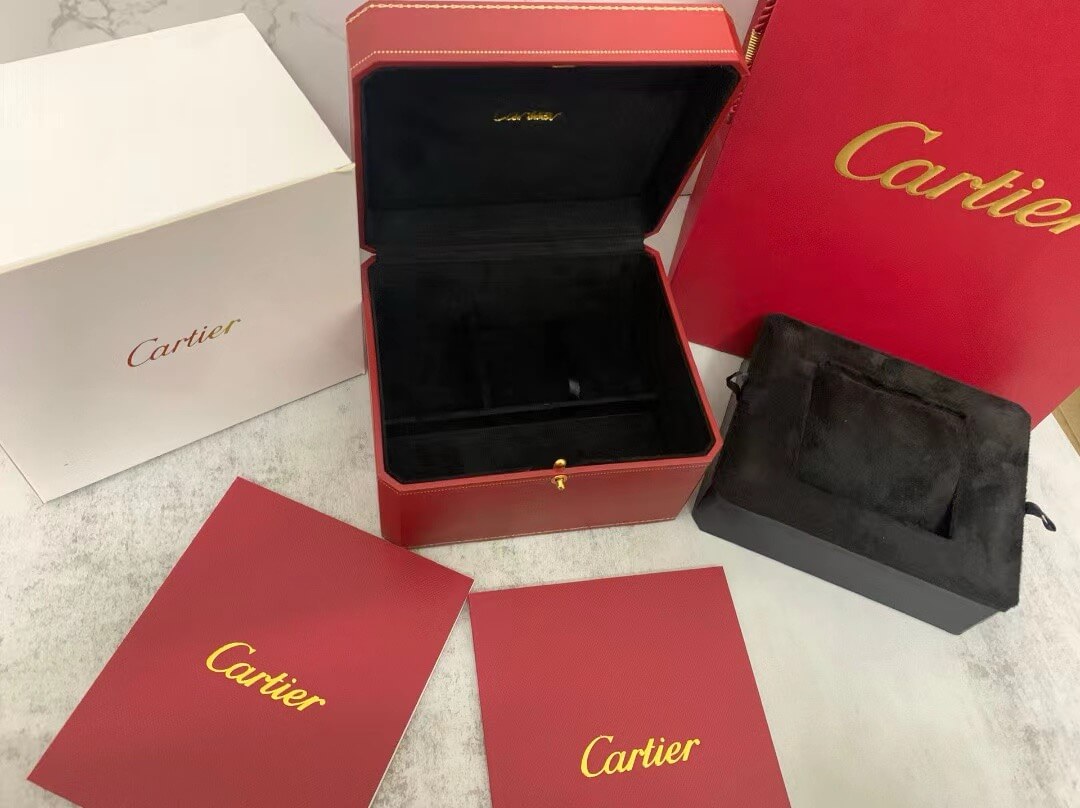 The Cartier Red And Black Watch Box Full Set