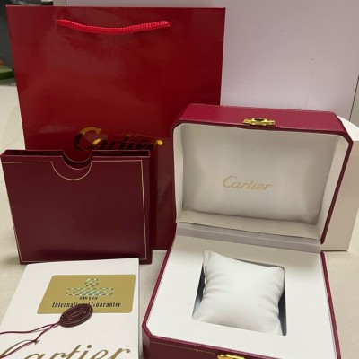 The Cartier Red And White Watch Box Full Set