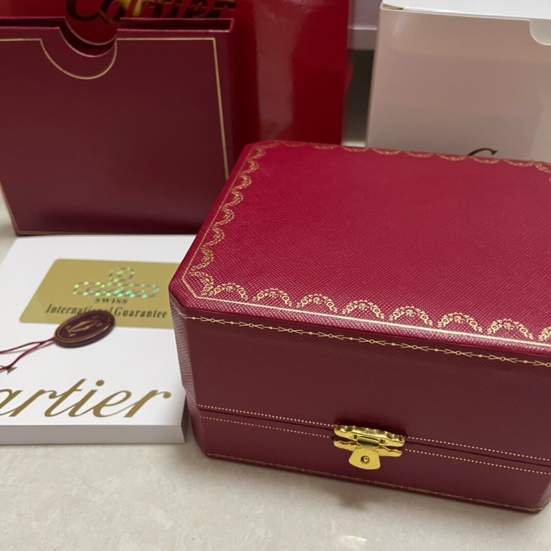 The Cartier Red And White Watch Box Full Set