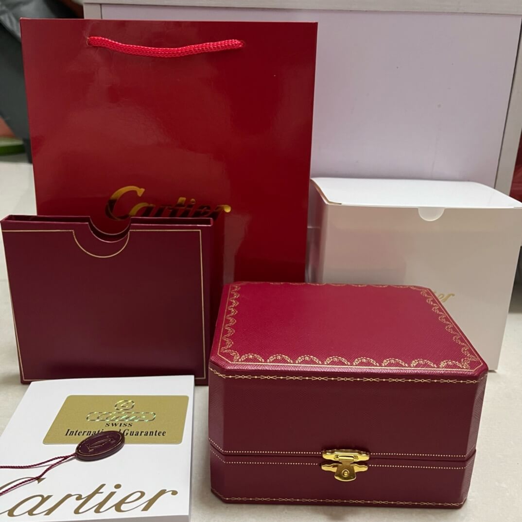 The Cartier Red And White Watch Box Full Set