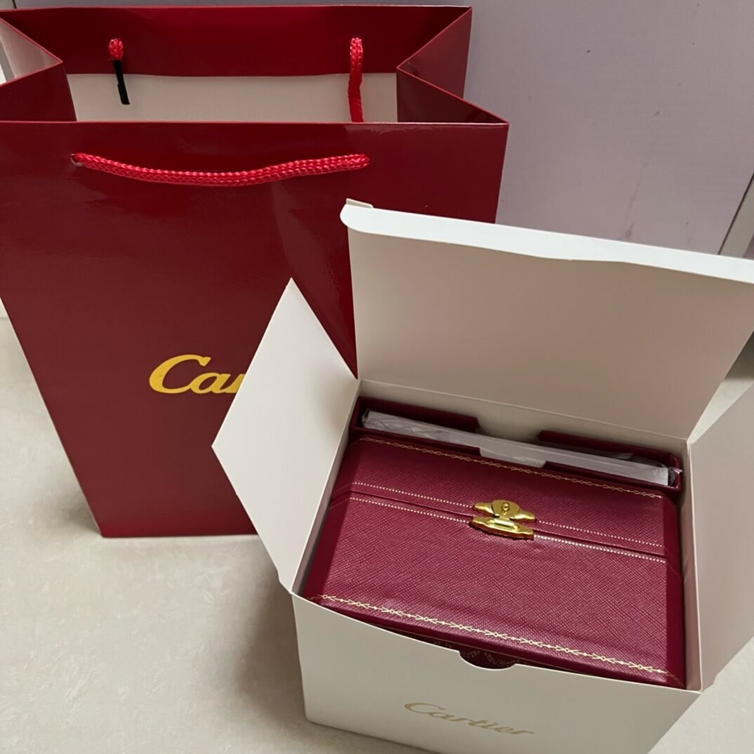 The Cartier Red And White Watch Box Full Set