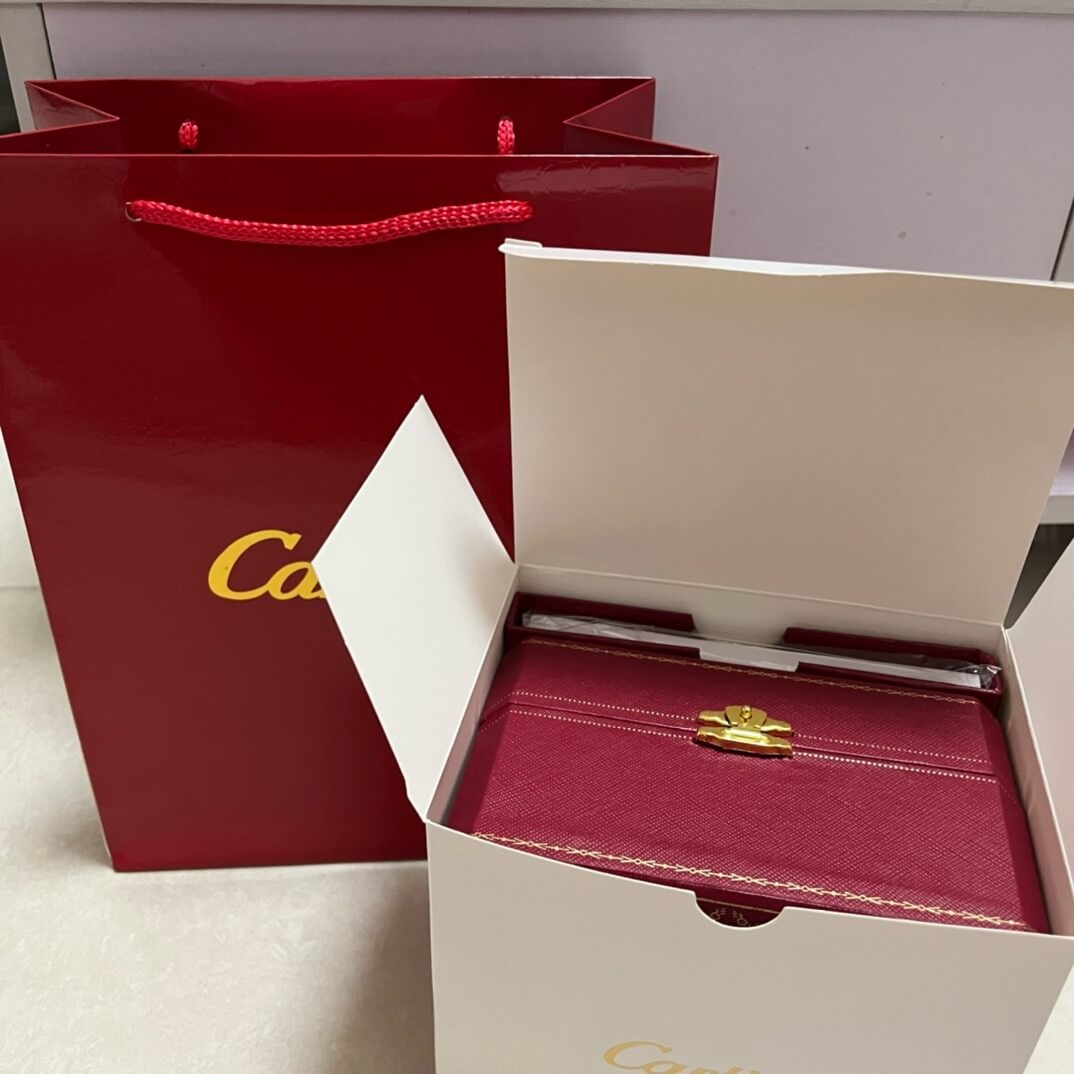 The Cartier Red And White Watch Box Full Set