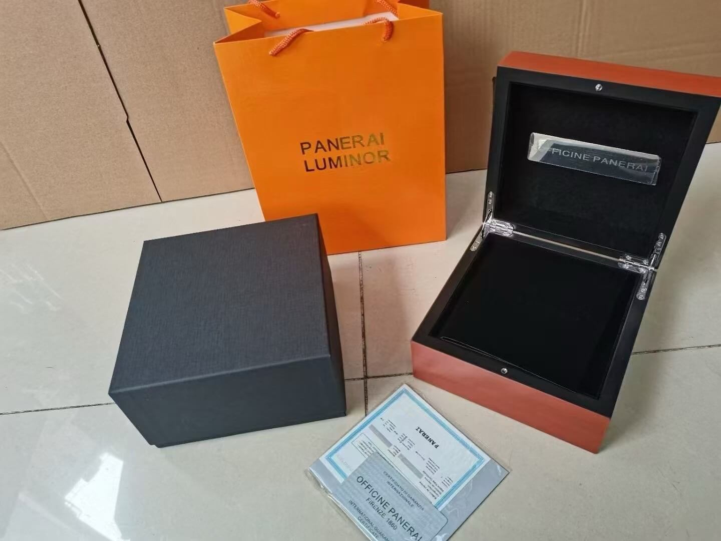 The Panerai Watch Box Full Set The Panerai Watch Box Full Set