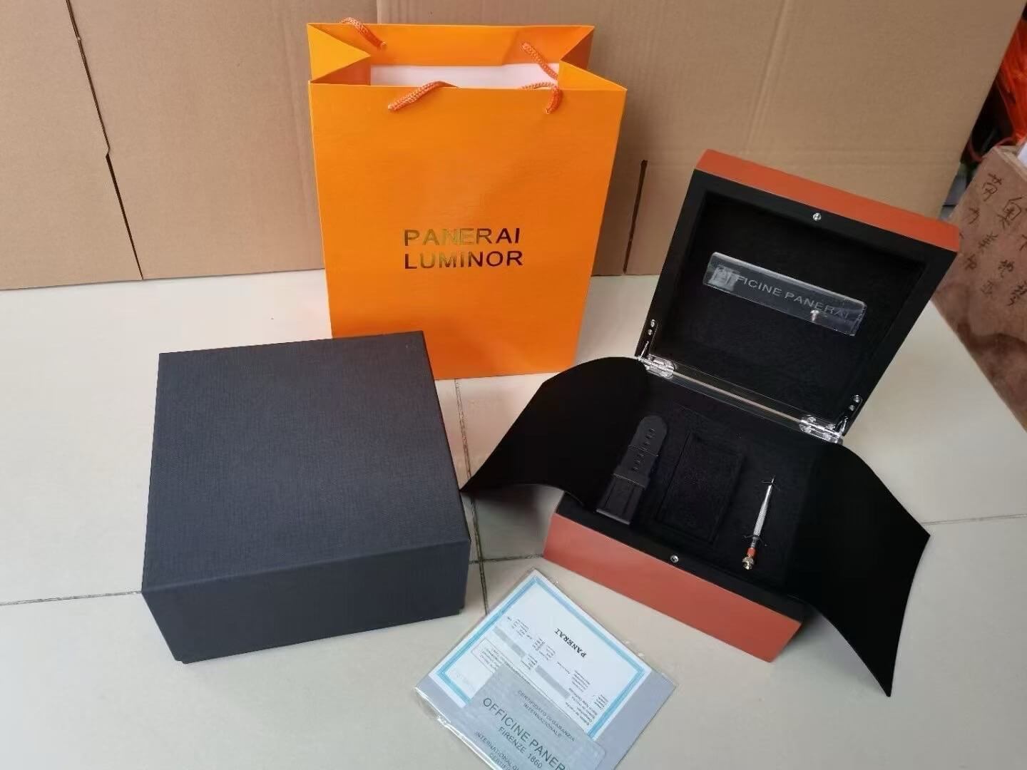 The Panerai Watch Box Full Set The Panerai Watch Box Full Set