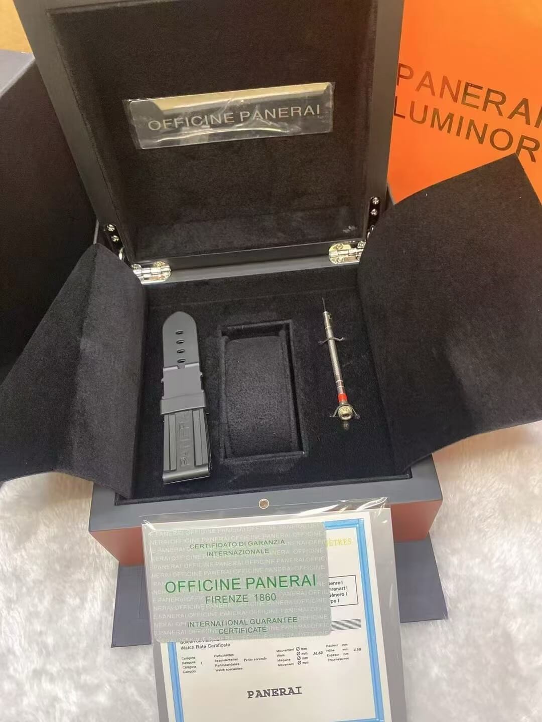 The Panerai Watch Box Full Set The Panerai Watch Box Full Set