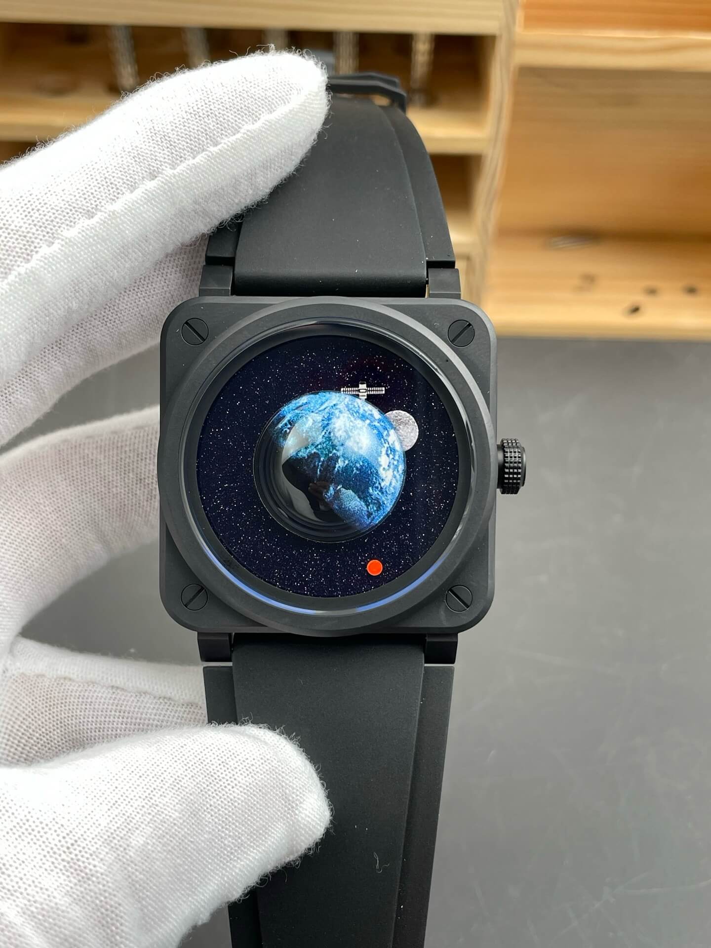 Bell & Ross Replica BR-03 Astro Super Clone Watch BR03A-EMM-CE/SRB