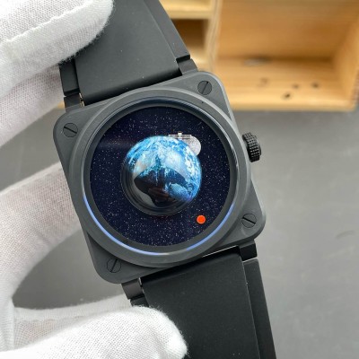 Bell & Ross Replica BR-03 Astro Super Clone Watch BR03A-EMM-CE/SRB