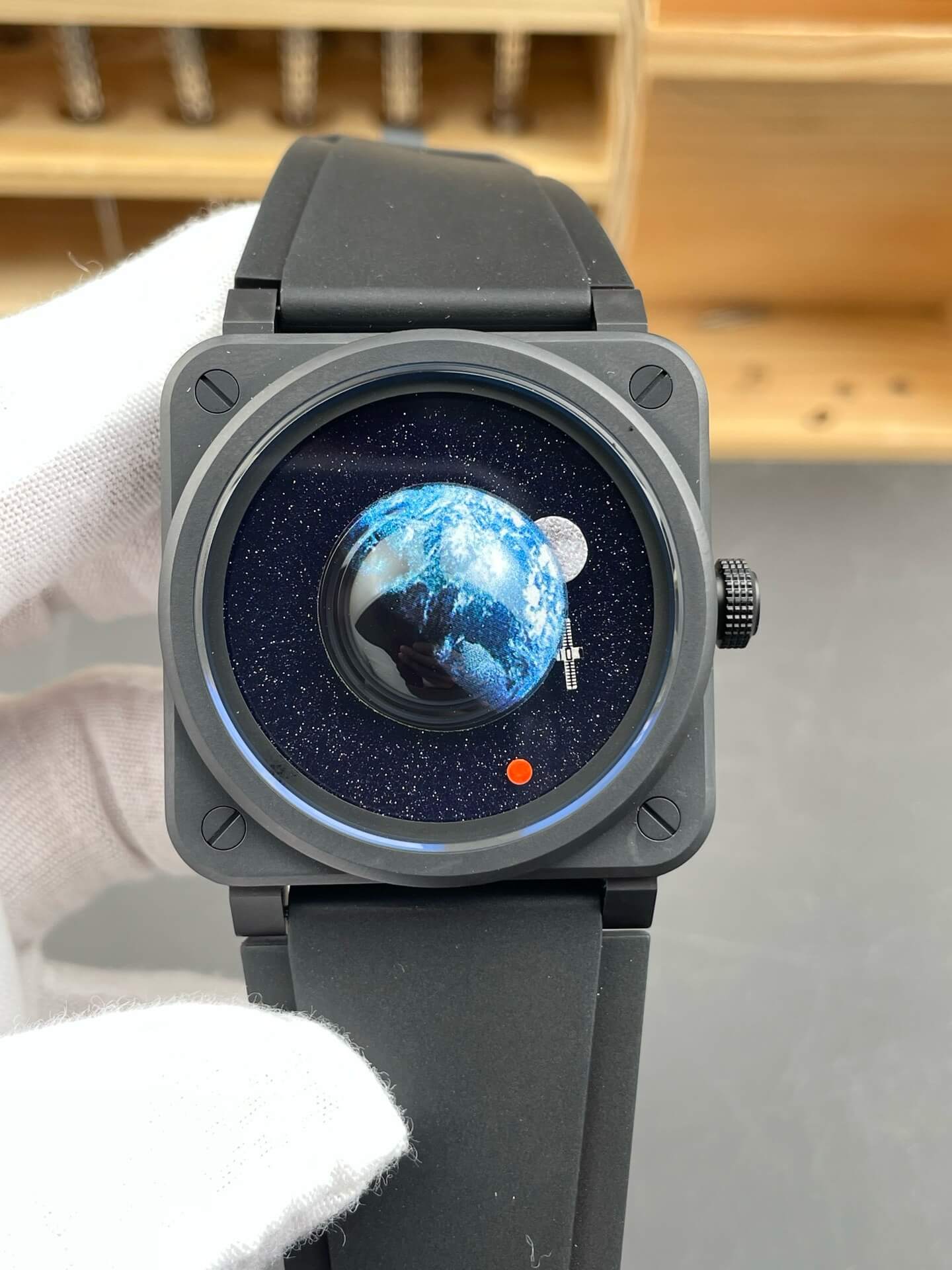 Bell & Ross Replica BR-03 Astro Super Clone Watch BR03A-EMM-CE/SRB