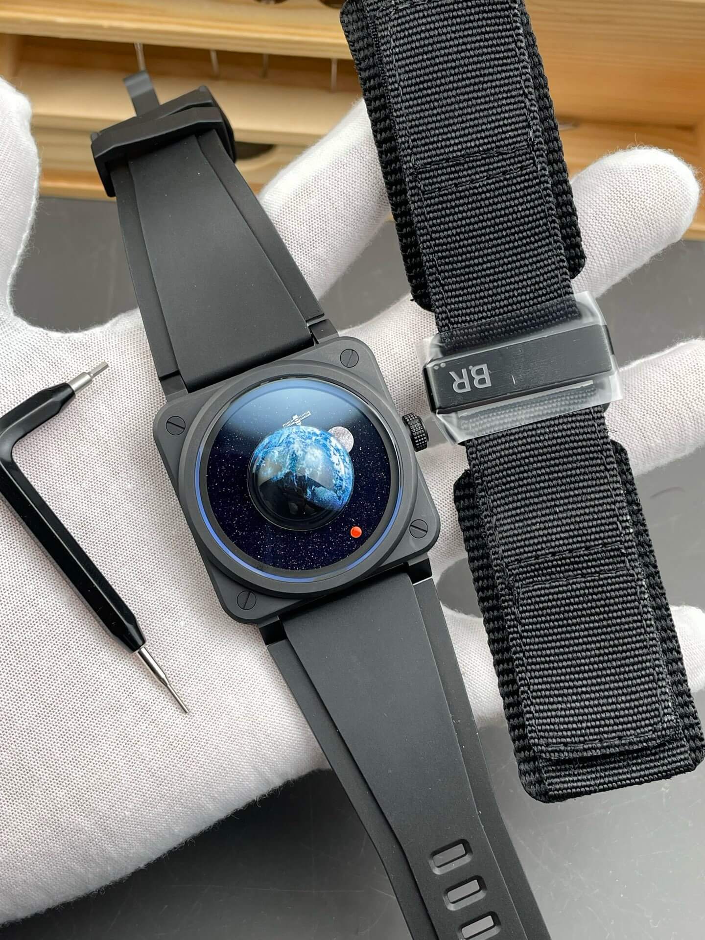 Bell & Ross Replica BR-03 Astro Super Clone Watch BR03A-EMM-CE/SRB