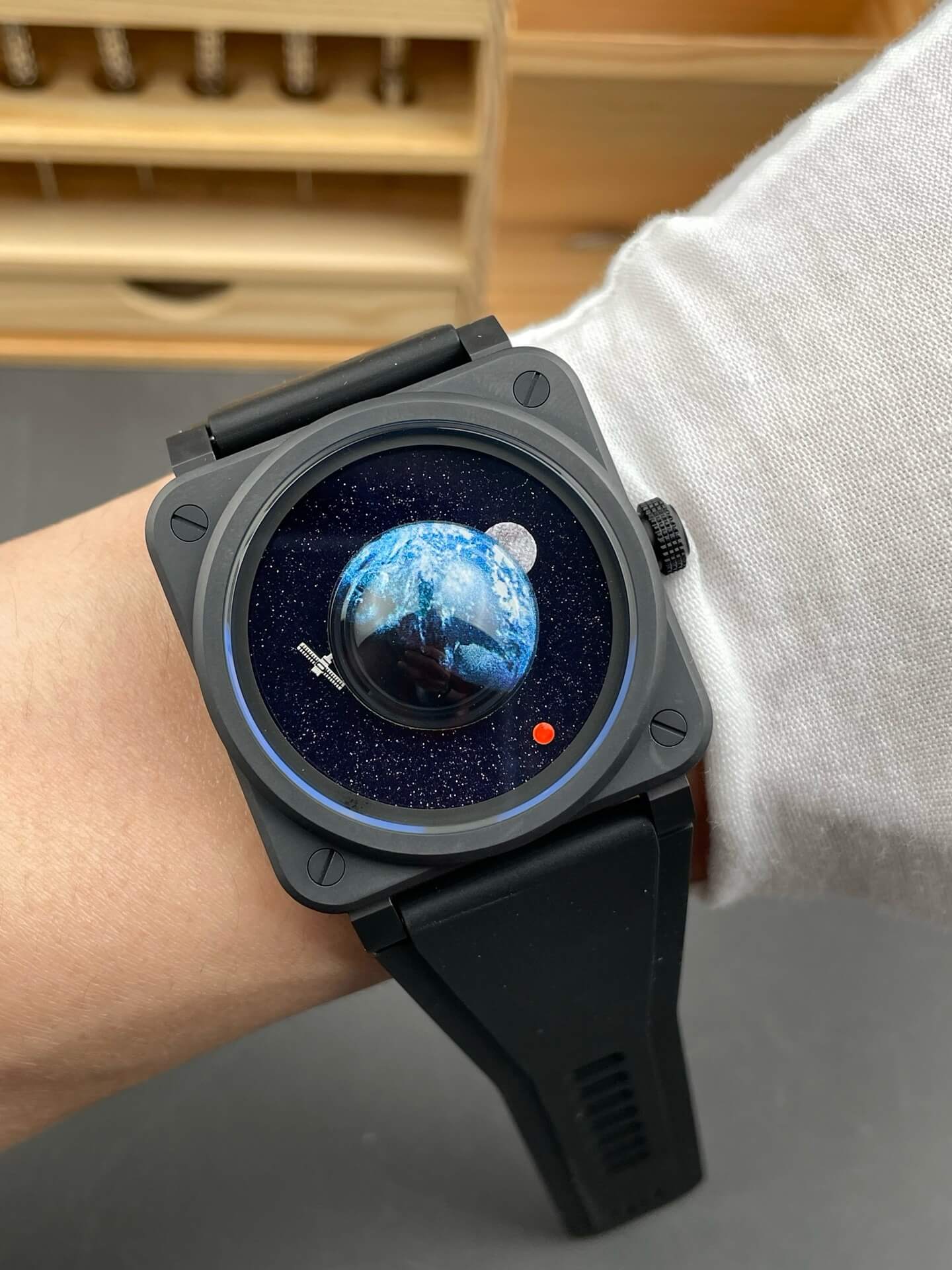 Bell & Ross Replica BR-03 Astro Super Clone Watch BR03A-EMM-CE/SRB