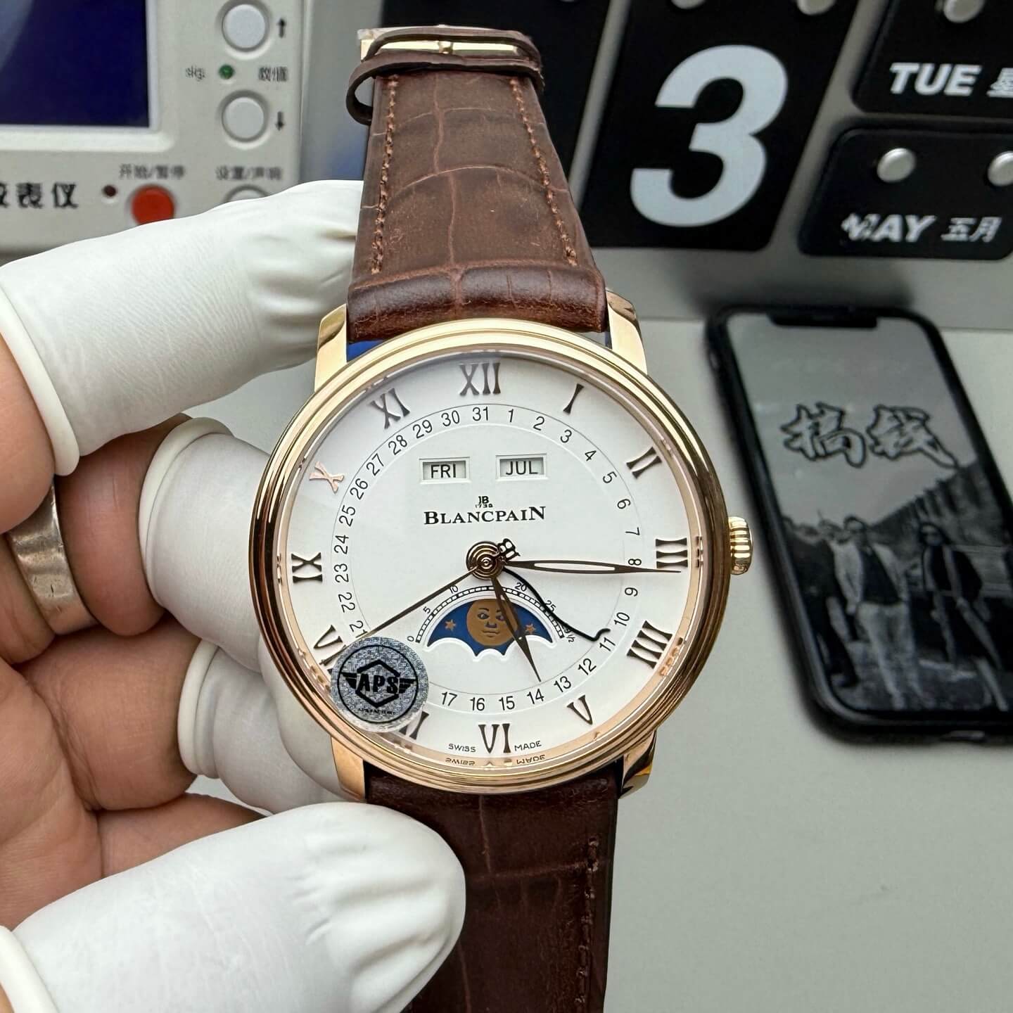 Blancpain Replica Villeret Quantième Complet Super Clone Watch 6654 3642 55B
