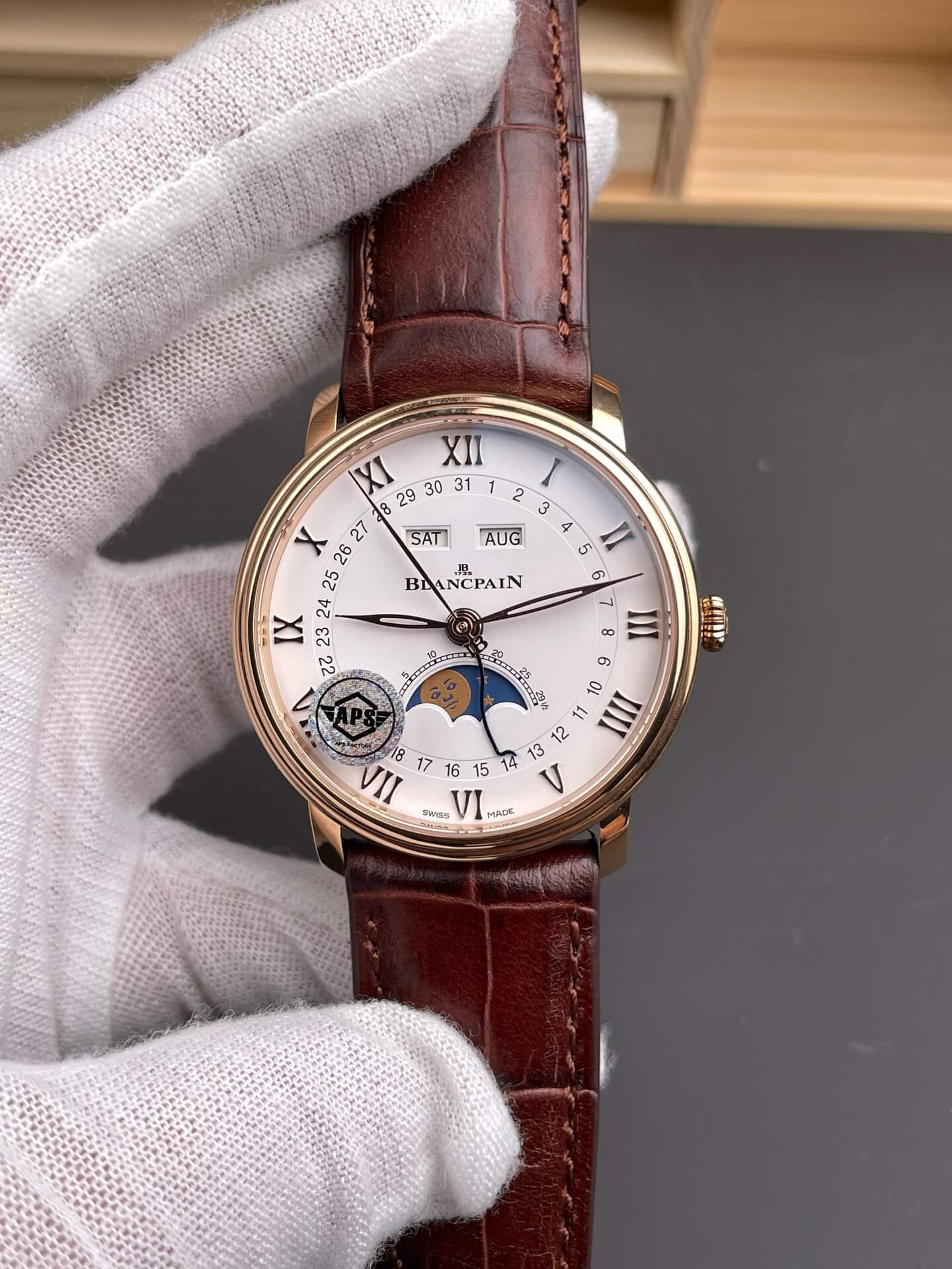 Blancpain Replica Villeret Quantième Complet Super Clone Watch 6654 3642 55B Blancpain Replica Villeret Quantième Complet Super Clone Watch 6654 3642 55B