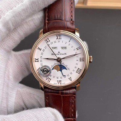 Blancpain Replica Villeret Quantième Complet Super Clone Watch 6654 3642 55B