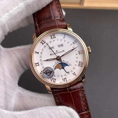 Blancpain Replica Villeret Quantième Complet Super Clone Watch 6654 3642 55B