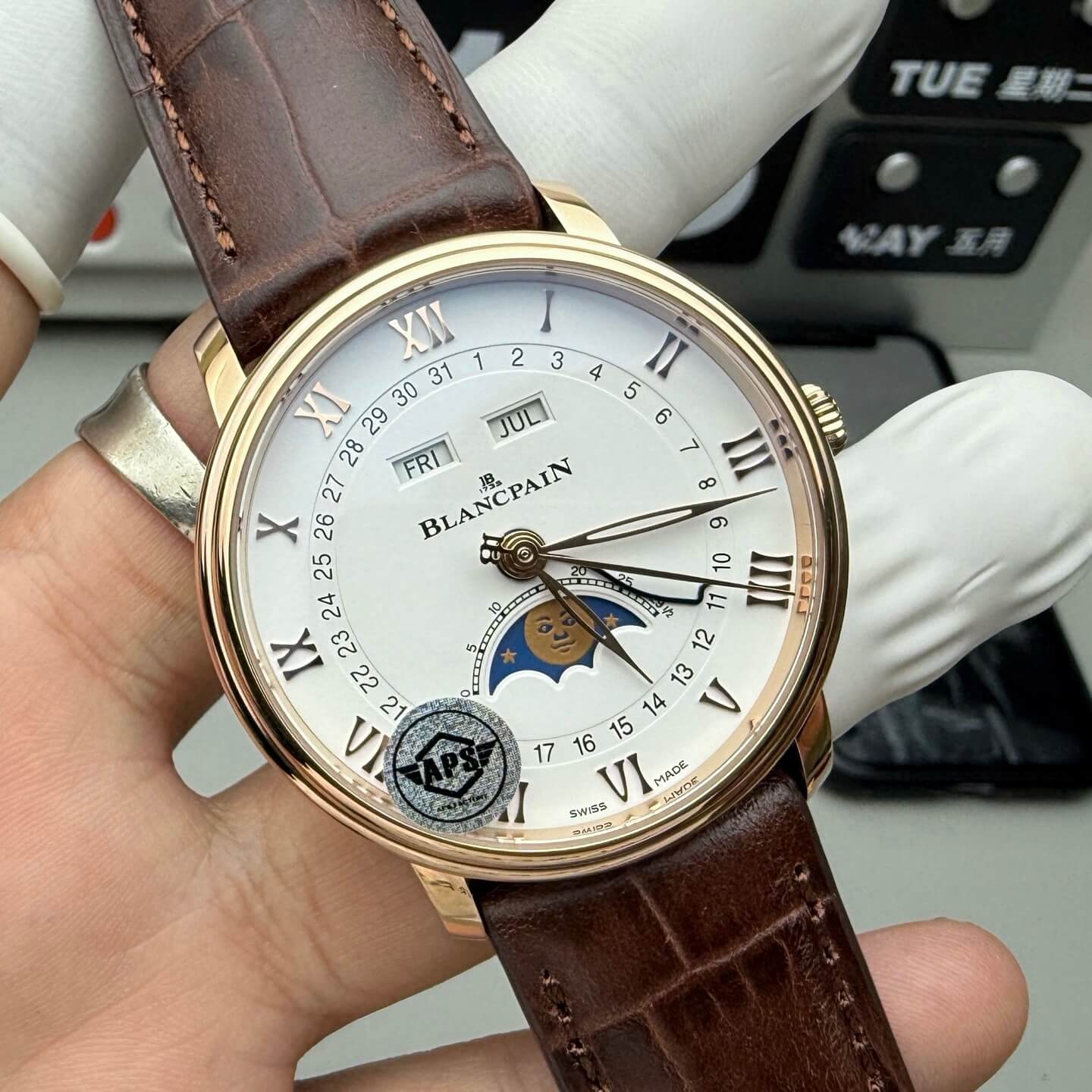 Blancpain Replica Villeret Quantième Complet Super Clone Watch 6654 3642 55B