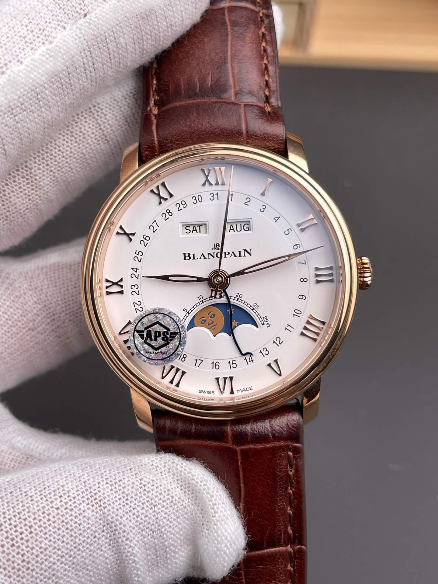 Blancpain Replica Villeret Quantième Complet Super Clone Watch 6654 3642 55B Blancpain Replica Villeret Quantième Complet Super Clone Watch 6654 3642 55B