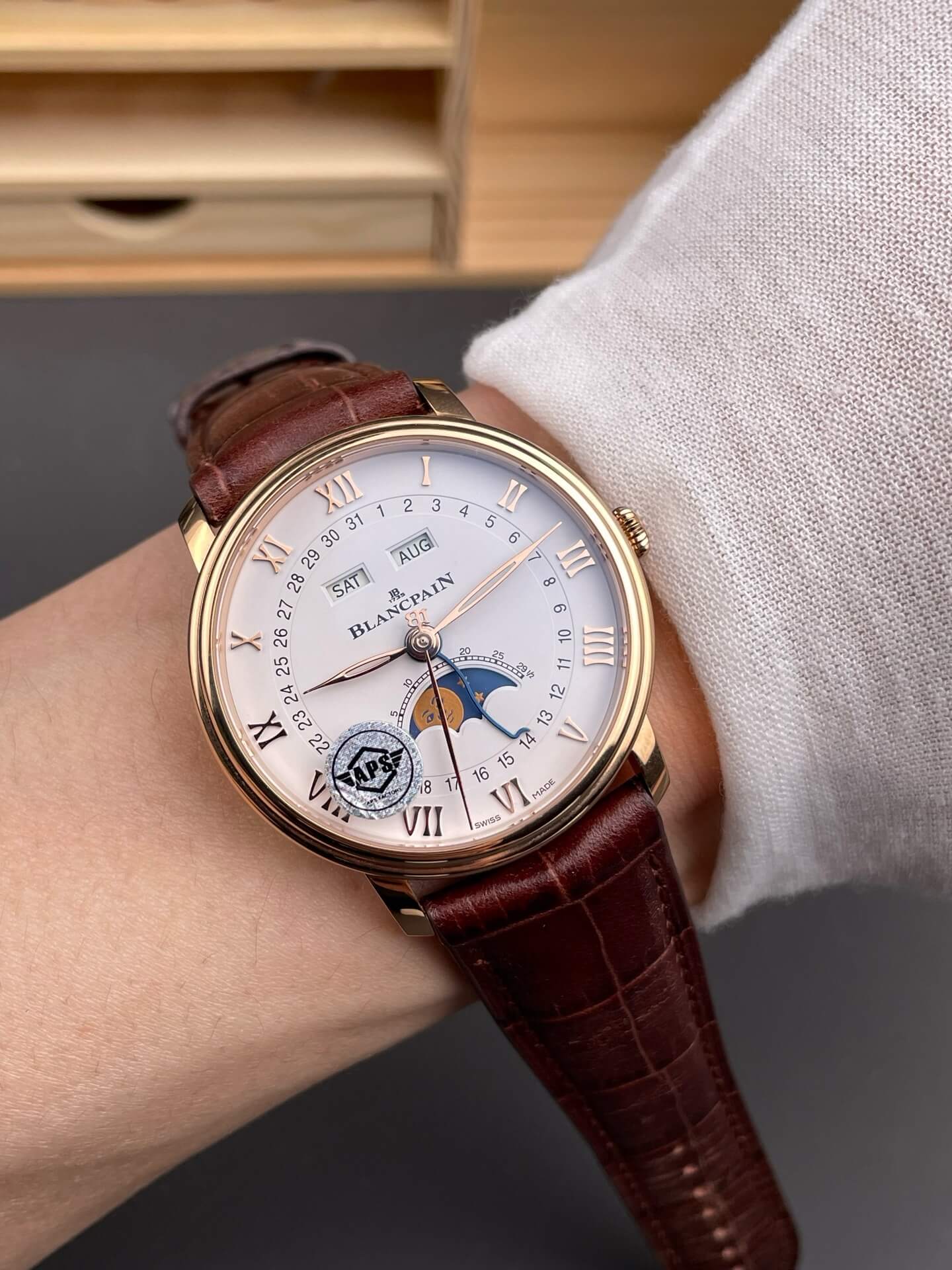 Blancpain Replica Villeret Quantième Complet Super Clone Watch 6654 3642 55B Blancpain Replica Villeret Quantième Complet Super Clone Watch 6654 3642 55B