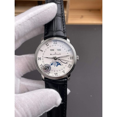 Blancpain Replica Villeret Quantième Complet Phases de Lune Super Clone Watch 6654 1127 55B