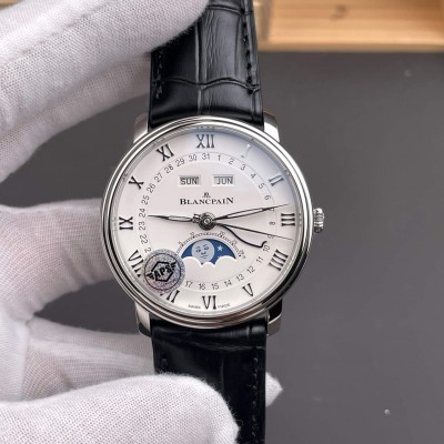Blancpain Replica Villeret Quantième Complet Phases de Lune Super Clone Watch 6654 1127 55B