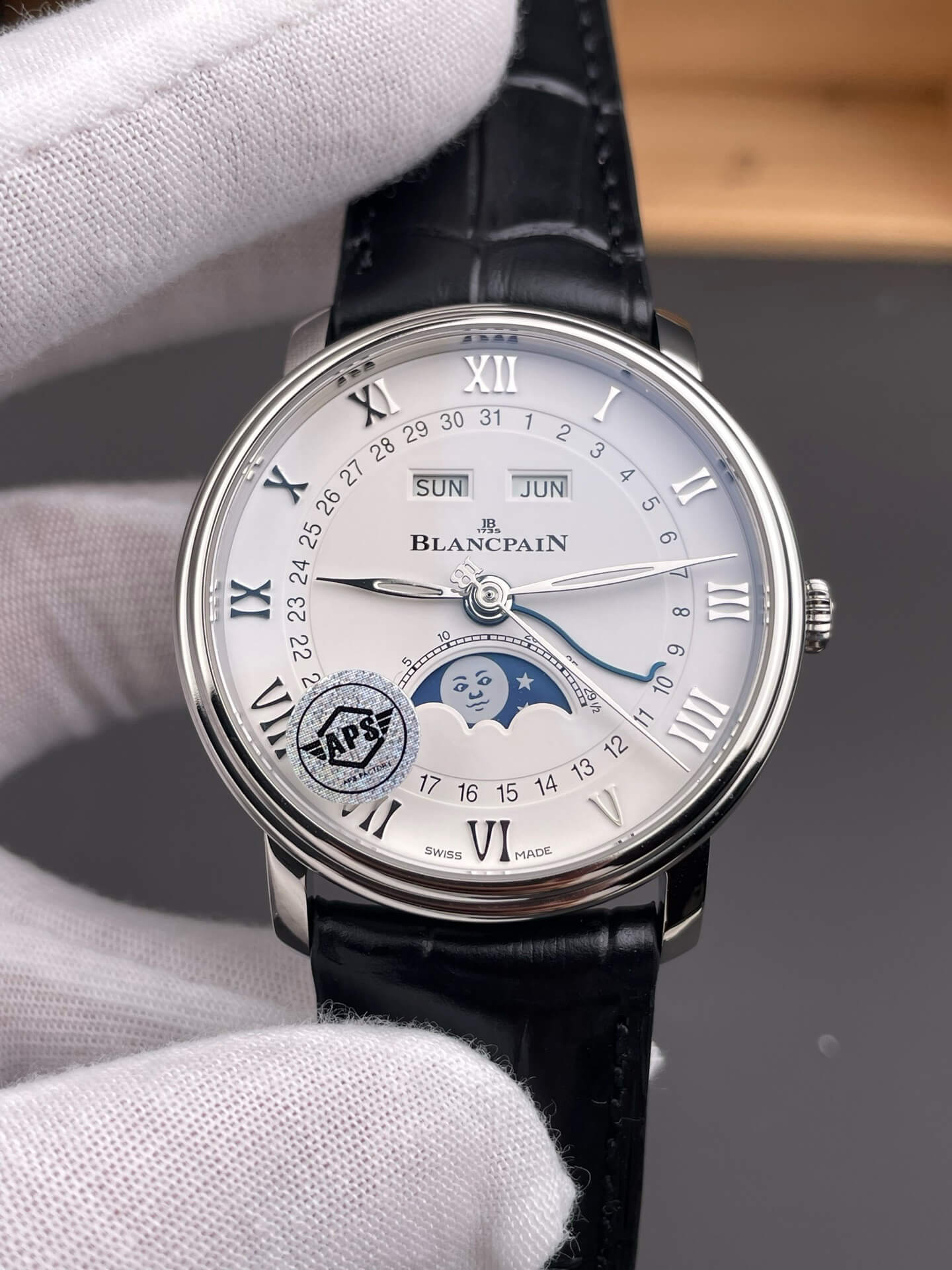 Blancpain Replica Villeret Quantième Complet Phases de Lune Super Clone Watch 6654 1127 55B Blancpain Replica Villeret Quantième Complet Phases de Lune Super Clone Watch 6654 1127 55B