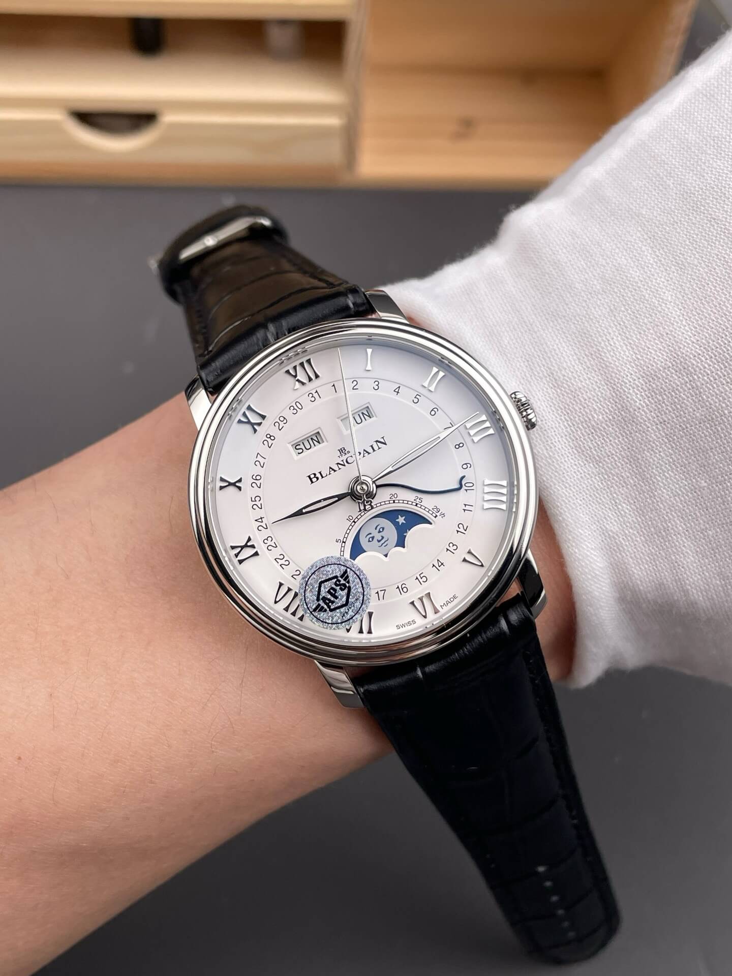 Blancpain Replica Villeret Quantième Complet Phases de Lune Super Clone Watch 6654 1127 55B Blancpain Replica Villeret Quantième Complet Phases de Lune Super Clone Watch 6654 1127 55B
