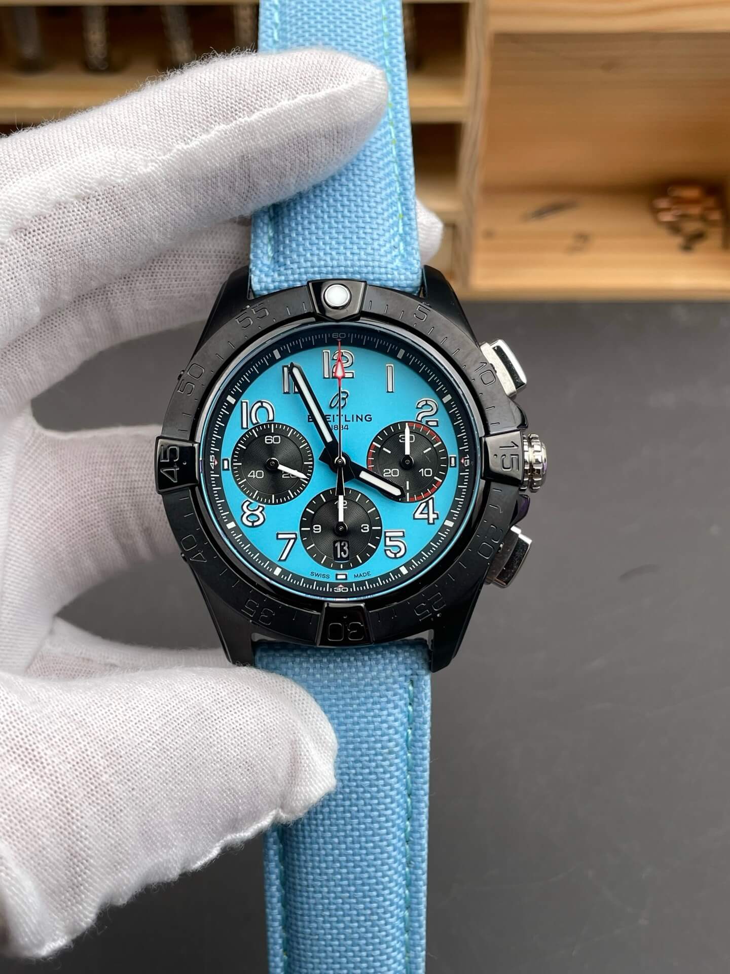 Breitling Replica Avenger B01 Chronograph 42 Night Mission Super Clone Watch SB0146101L1X1