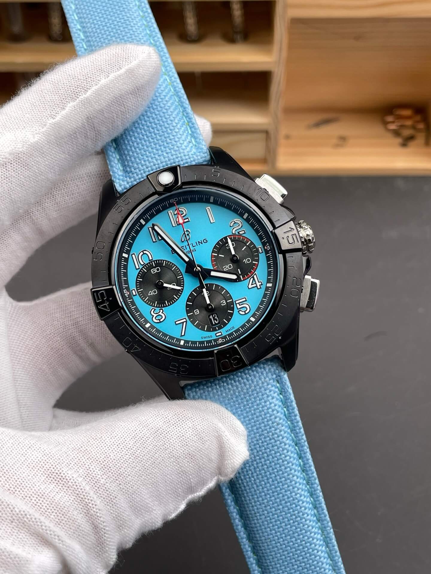 Breitling Replica Avenger B01 Chronograph 42 Night Mission Super Clone Watch SB0146101L1X1