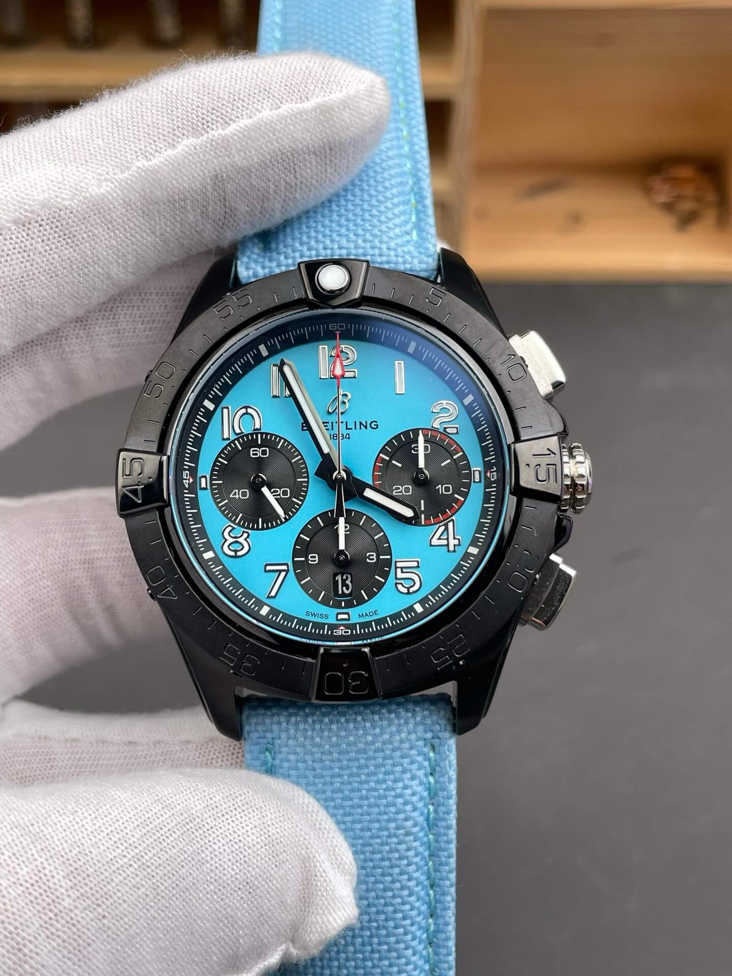 Breitling Replica Avenger B01 Chronograph 42 Night Mission Super Clone Watch SB0146101L1X1