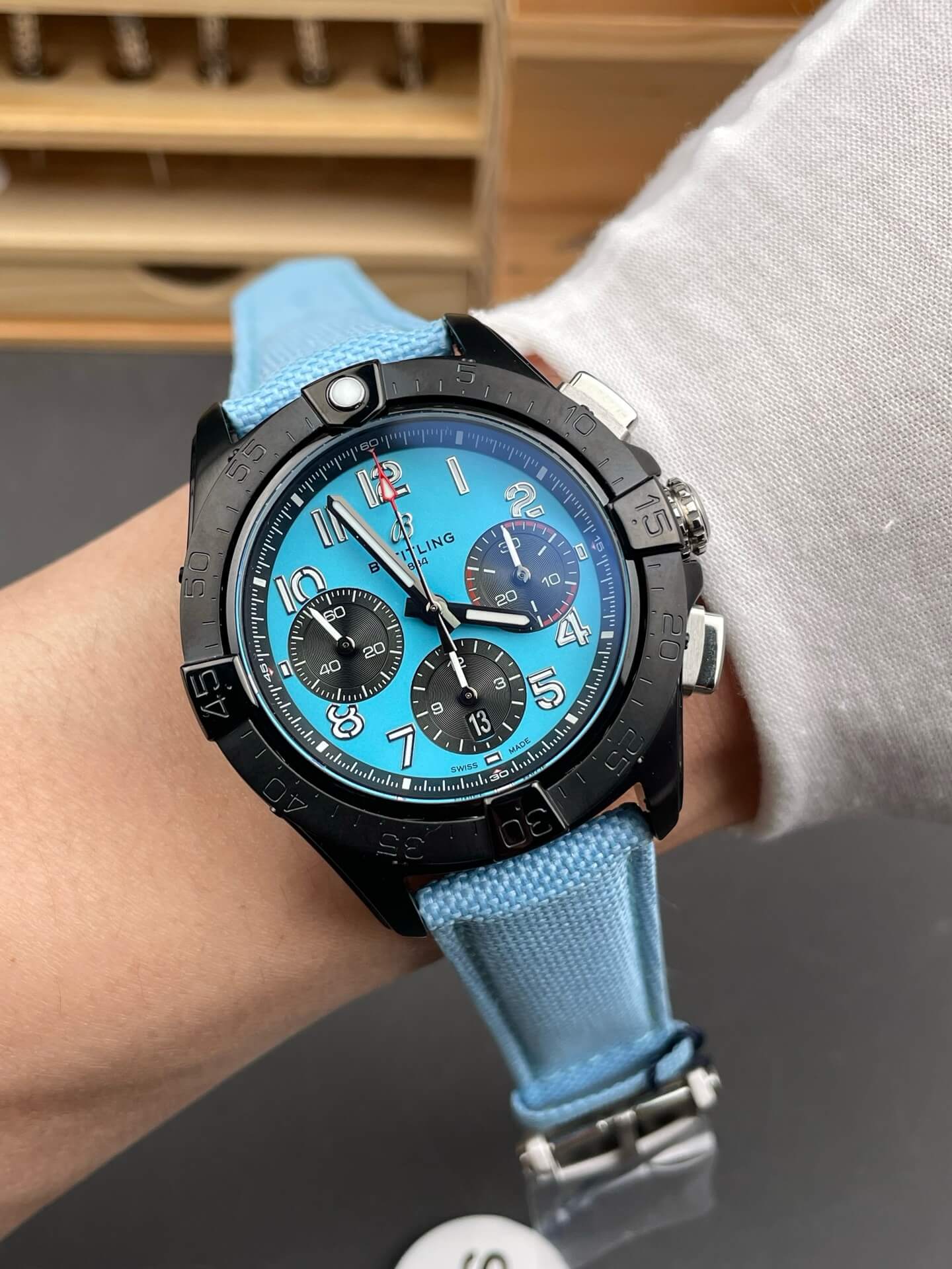 Breitling Replica Avenger B01 Chronograph 42 Night Mission Super Clone Watch SB0146101L1X1