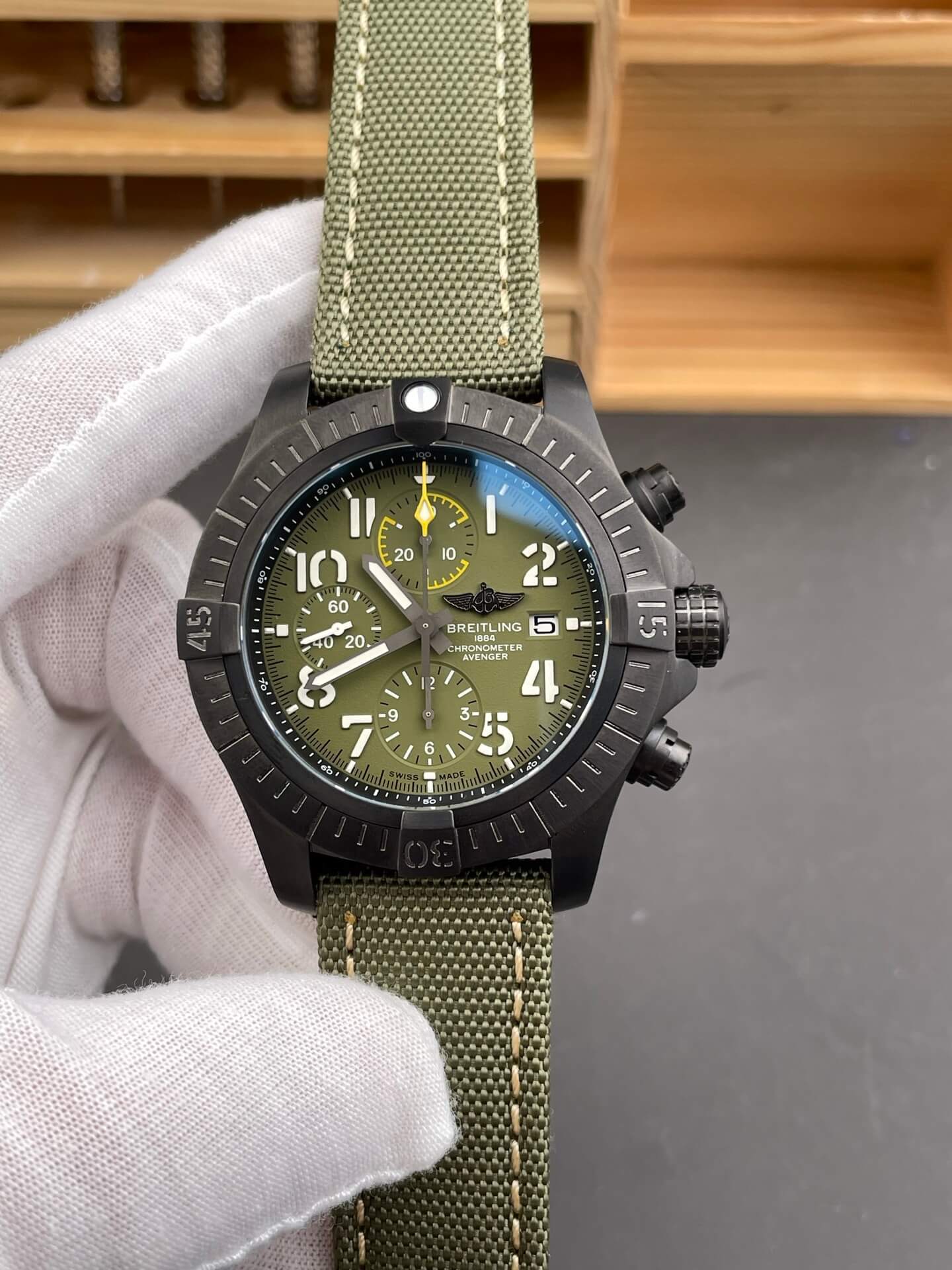 Breitling Replica Avenger Chronograph 45 Night Mission Super Clone Watch V13317101L1X1