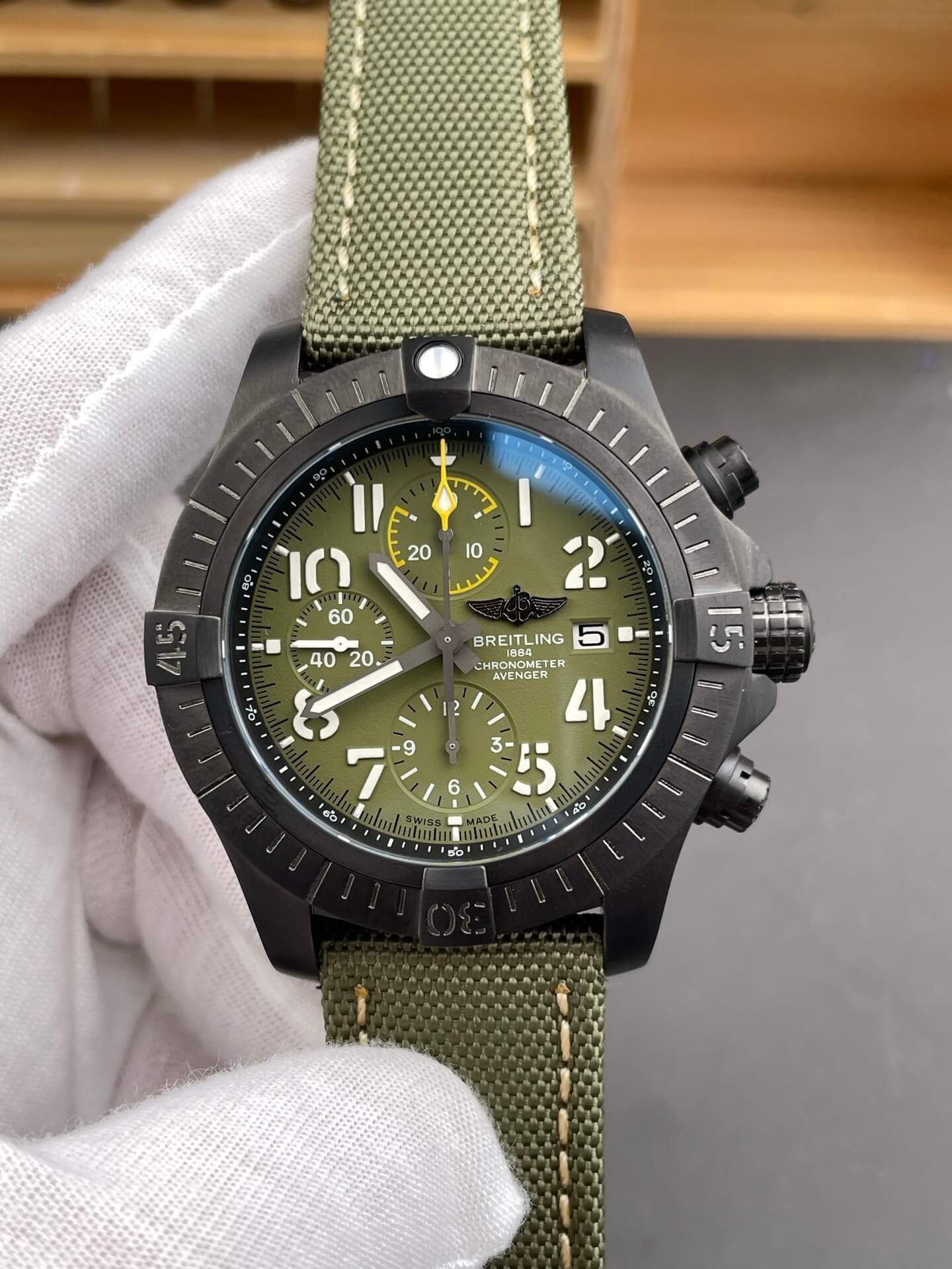 Breitling Replica Avenger Chronograph 45 Night Mission Super Clone Watch V13317101L1X1