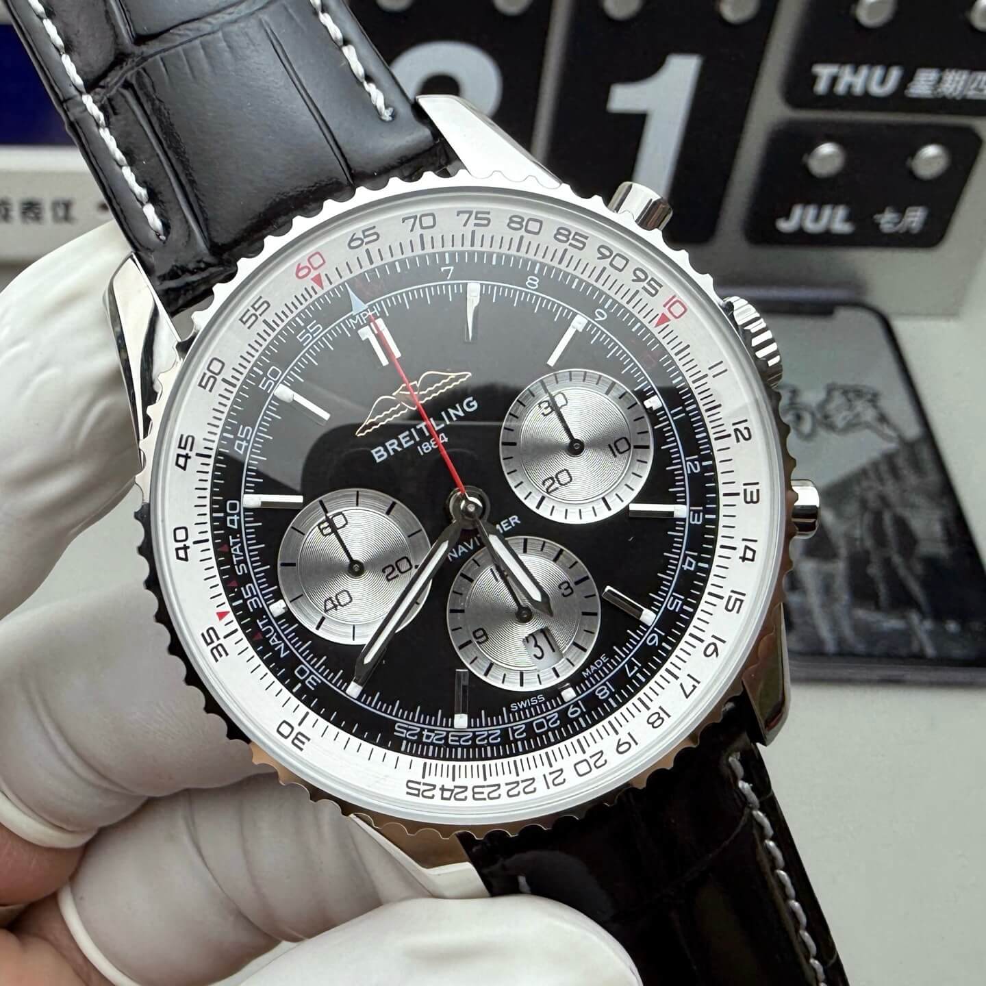 Breitling Replica Navitimer B01 Chronograph 43 Super Clone Watch AB0138211B1P1