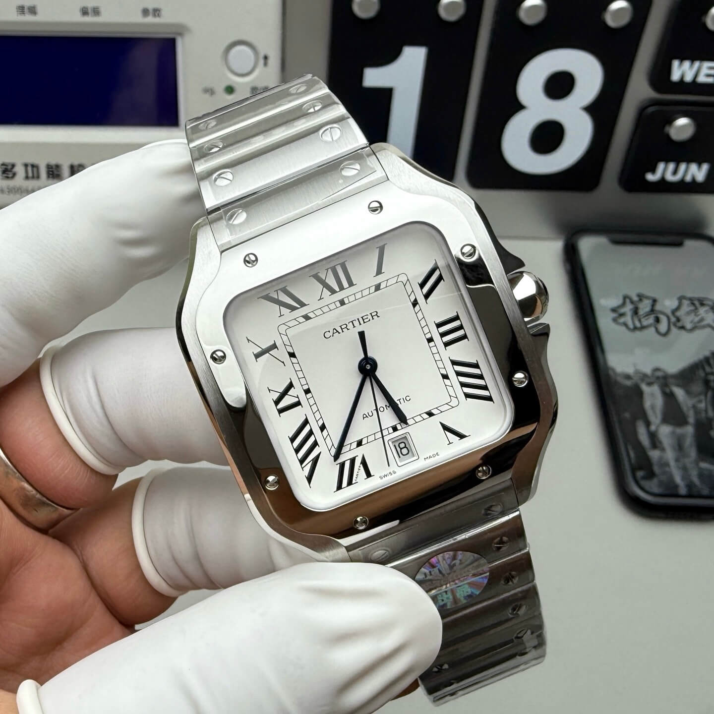 Cartier Replica Santos Super Clone Watch WSSA0018