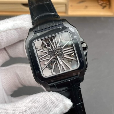 Cartier Replica Santos Skeleton Super Clone Watch WHSA0009