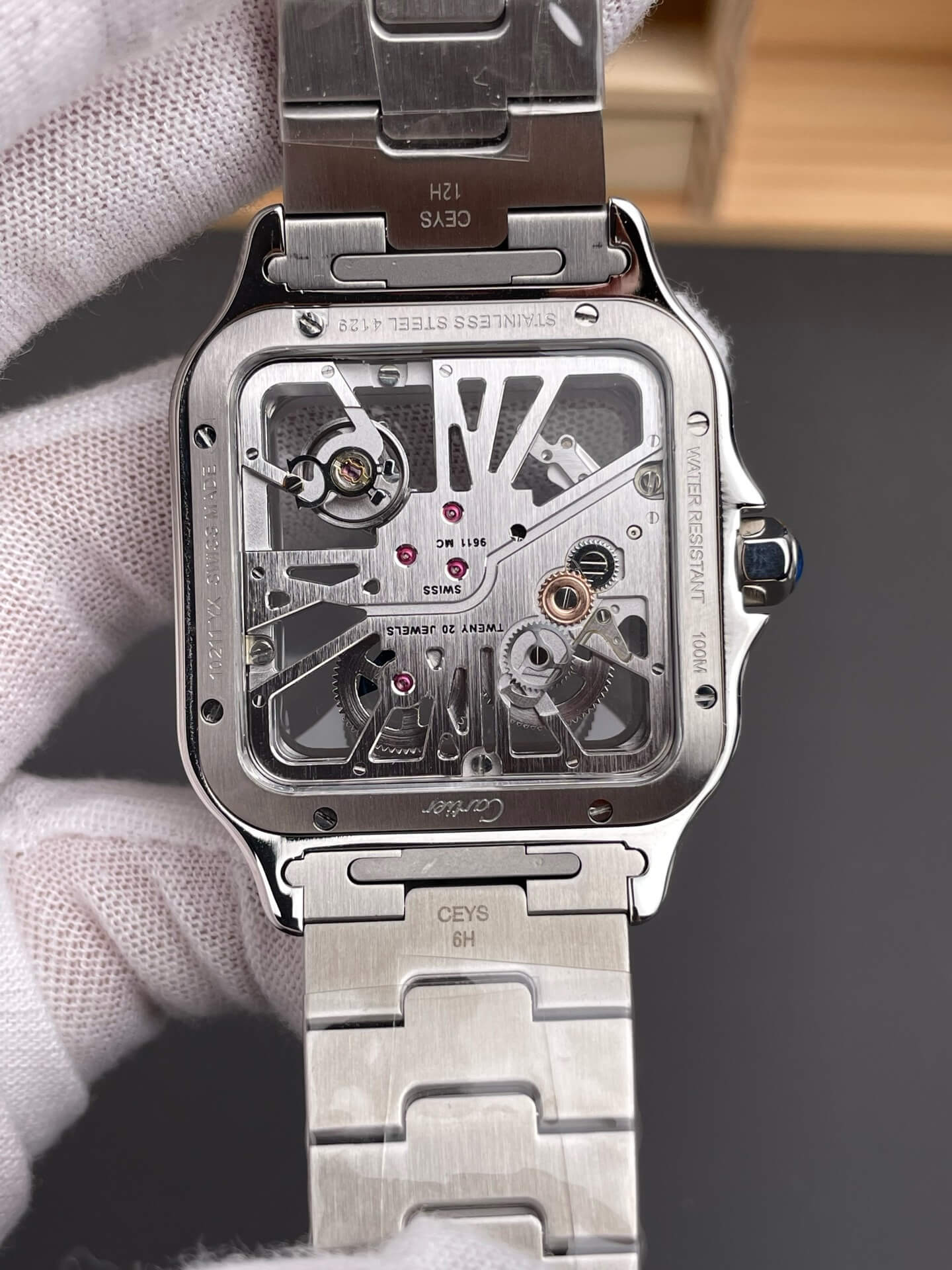 Cartier Replica Santos Skeleton High Quality Watch WHSA0015