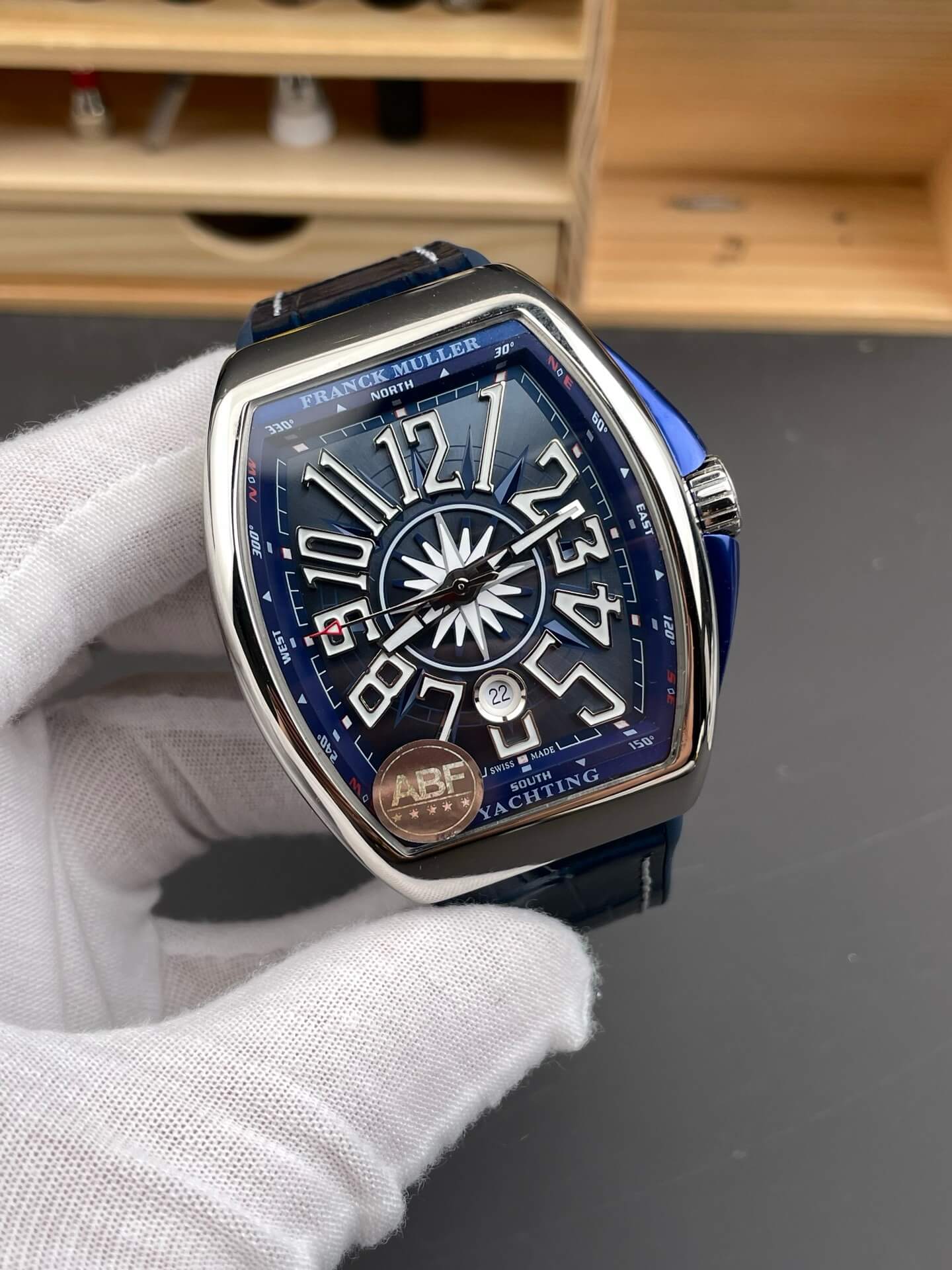 Franck Muller Replica Vanguard Yachting Super Clone Watch V45SCYACHTACBL Franck Muller Replica Vanguard Yachting Super Clone Watch V45SCYACHTACBL