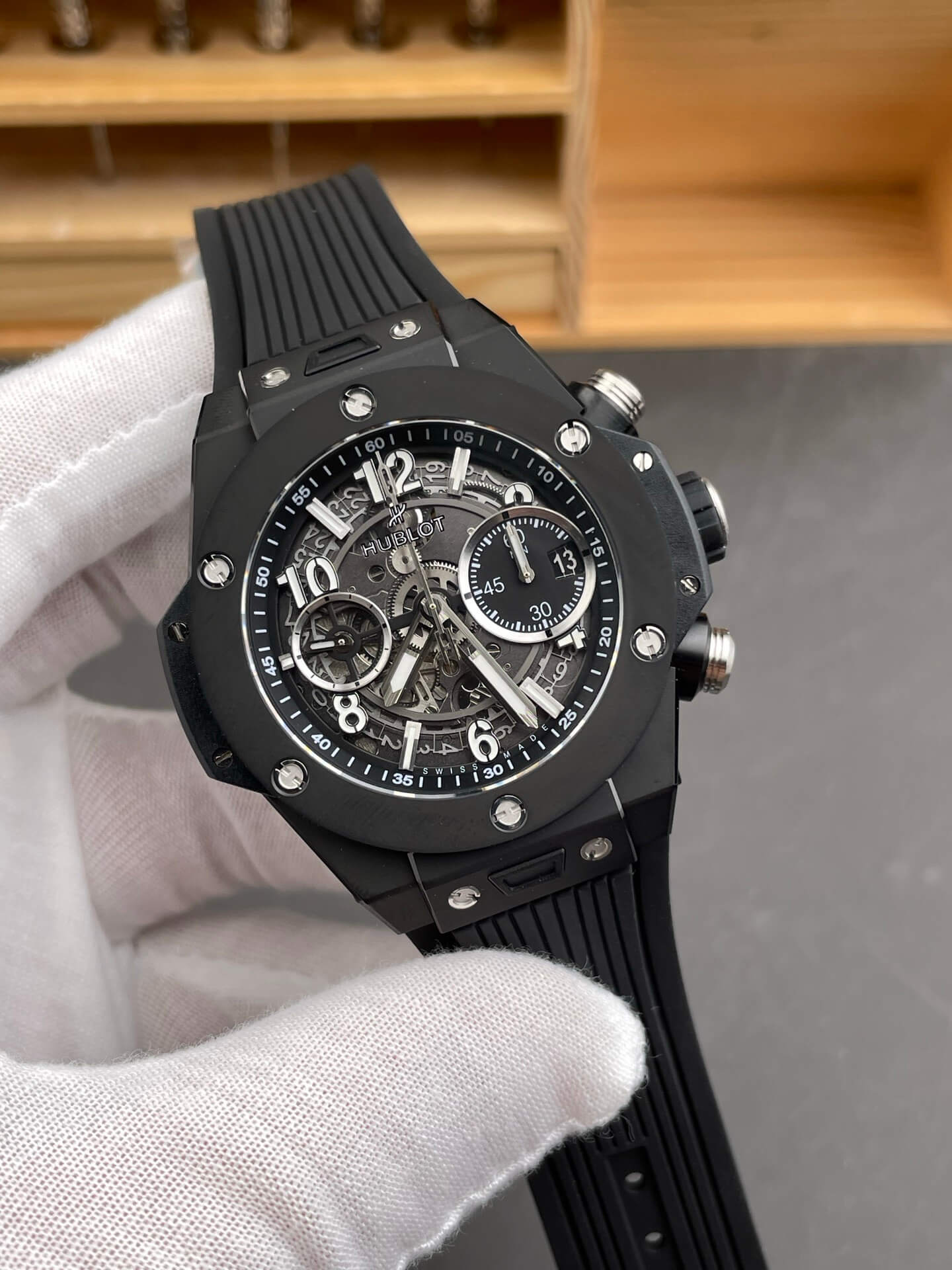 Hublot Replica Big Bang Unico Black Magic Super Clone Watch 441.CI.1171.RX
