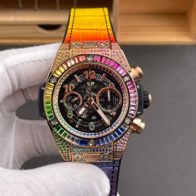 Hublot Replica Big Bang Unico King Gold Rainbow Super Clone Watch 441.OX.9910.LR.0999