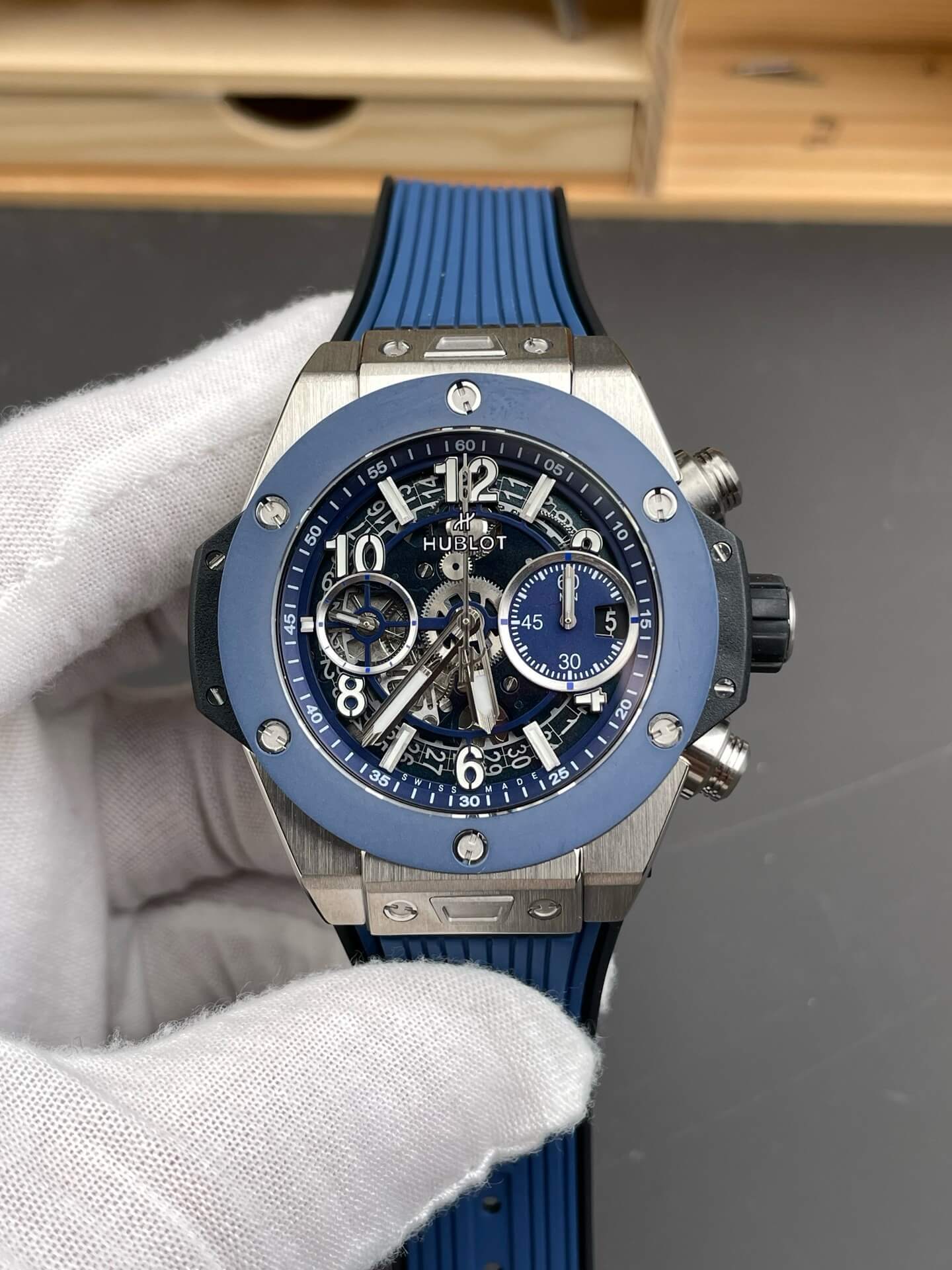 Hublot Replica Big Bang Unico Titanium Blue Ceramic Super Clone Watch 421.NL.5170.RX Hublot Replica Big Bang Unico Titanium Blue Ceramic Super Clone Watch 421.NL.5170.RX