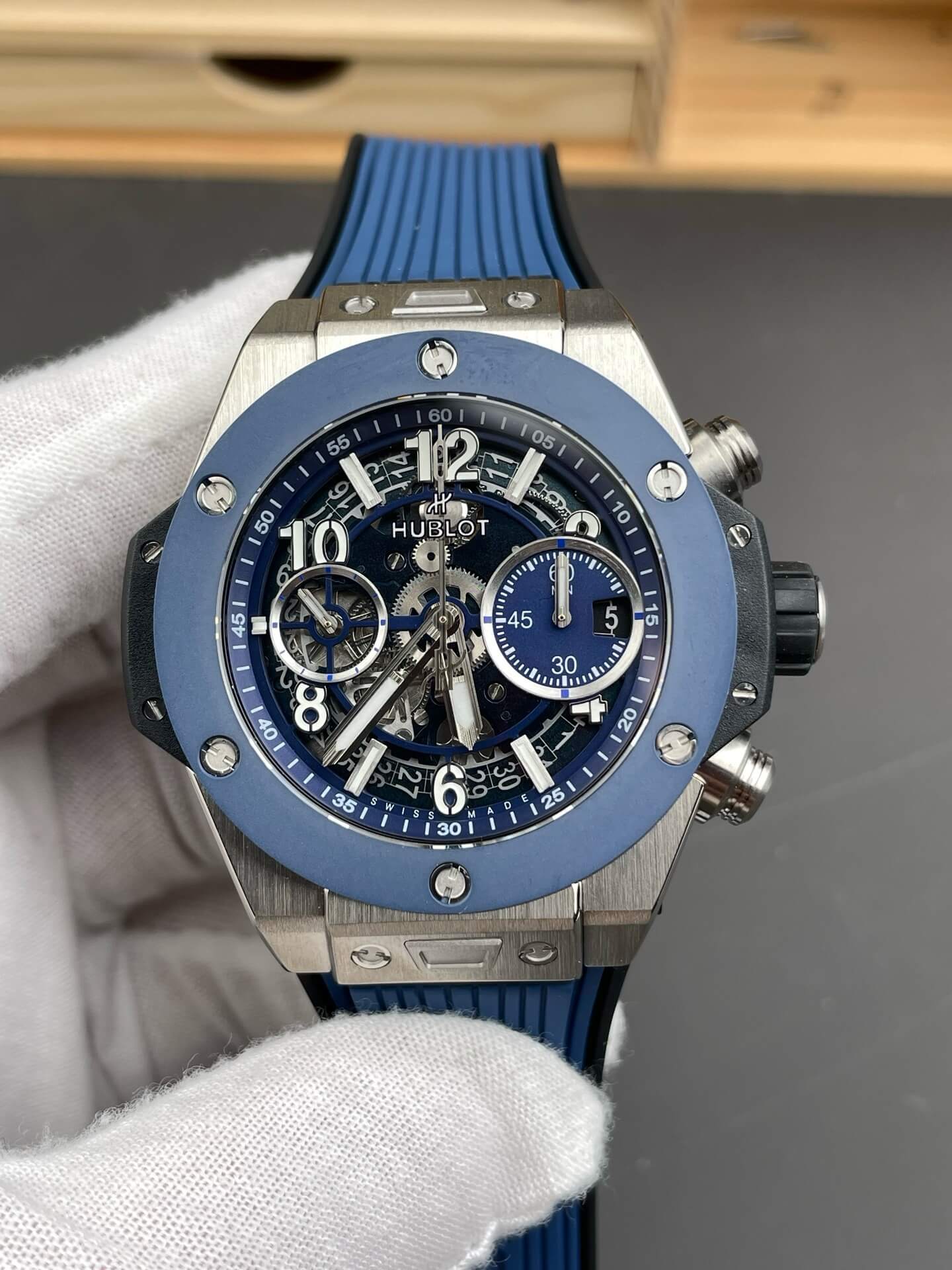 Hublot Replica Big Bang Unico Titanium Blue Ceramic Super Clone Watch 421.NL.5170.RX Hublot Replica Big Bang Unico Titanium Blue Ceramic Super Clone Watch 421.NL.5170.RX