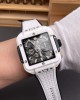 Hublot Replica Square Bang Unico White Ceramic Super Clone Watch 821.HX.0170.RX