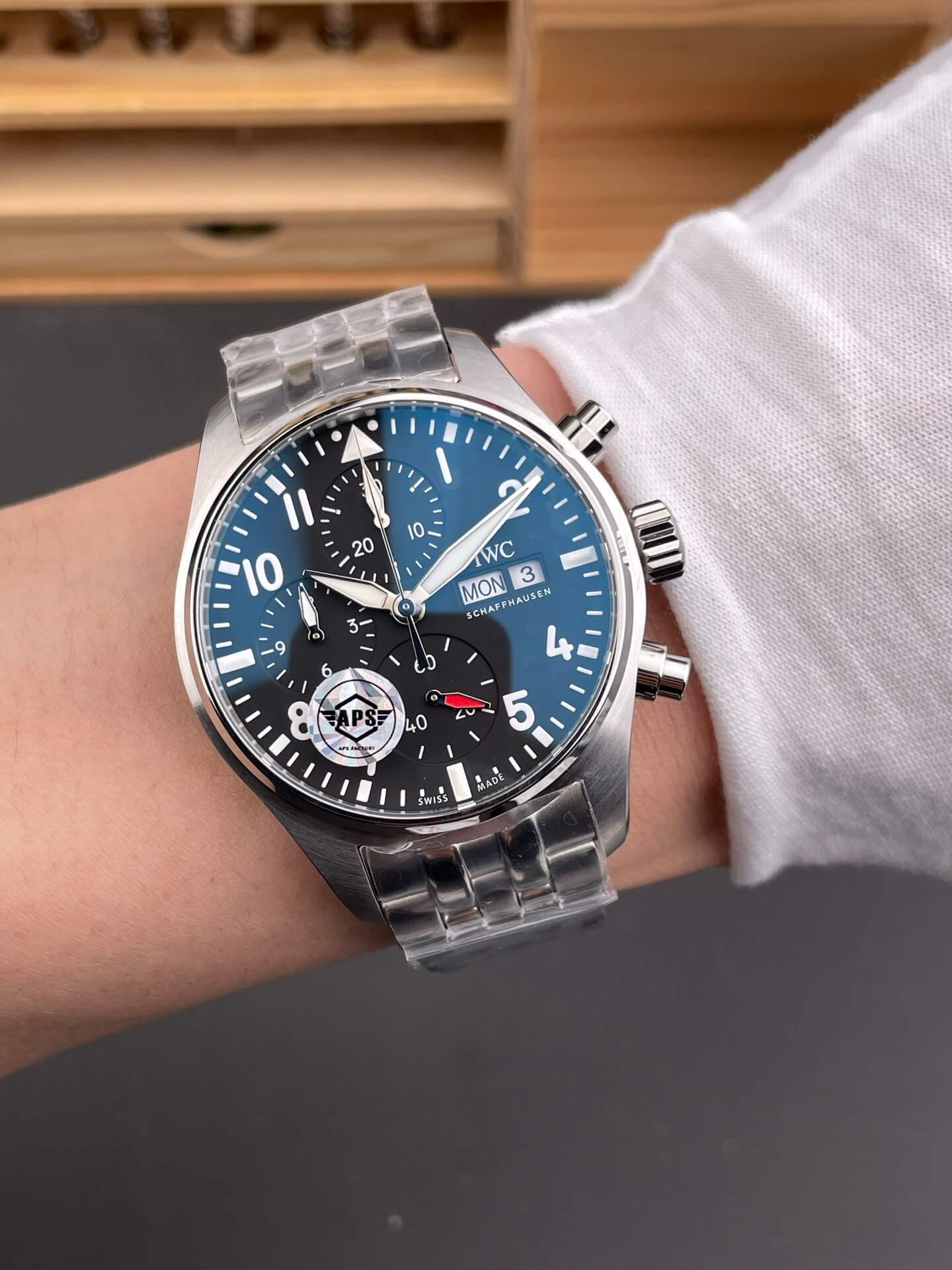 IWC Replica Pilot Chronograph Super Clone Watch IW388113