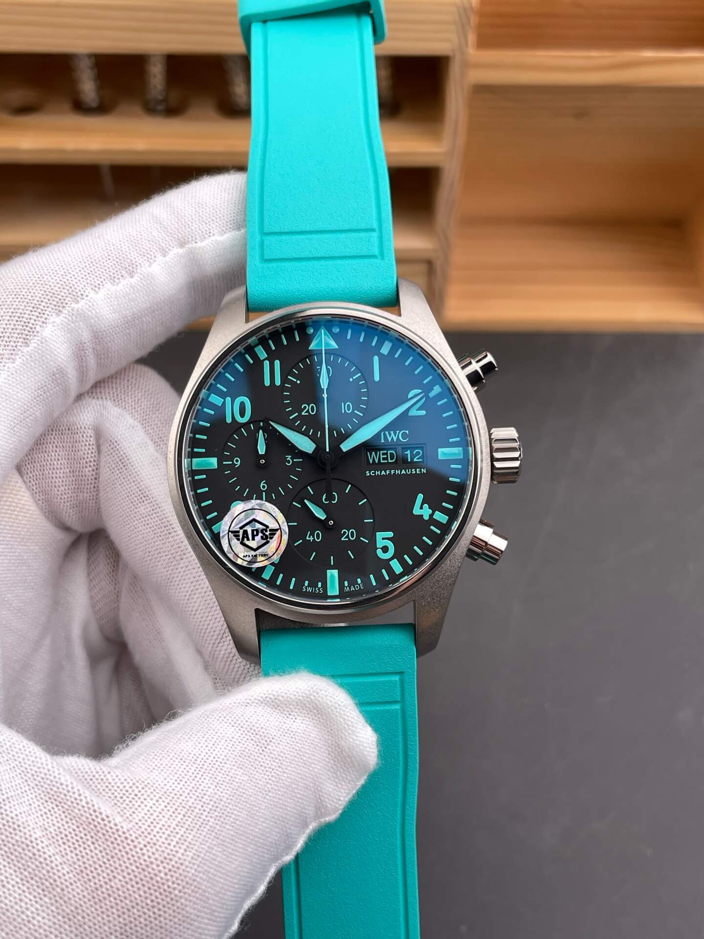 IWC Replica Pilot Chronograph Mercedes-AMG PETRONAS Formula One Team Edition Super Clone Watch IW388108