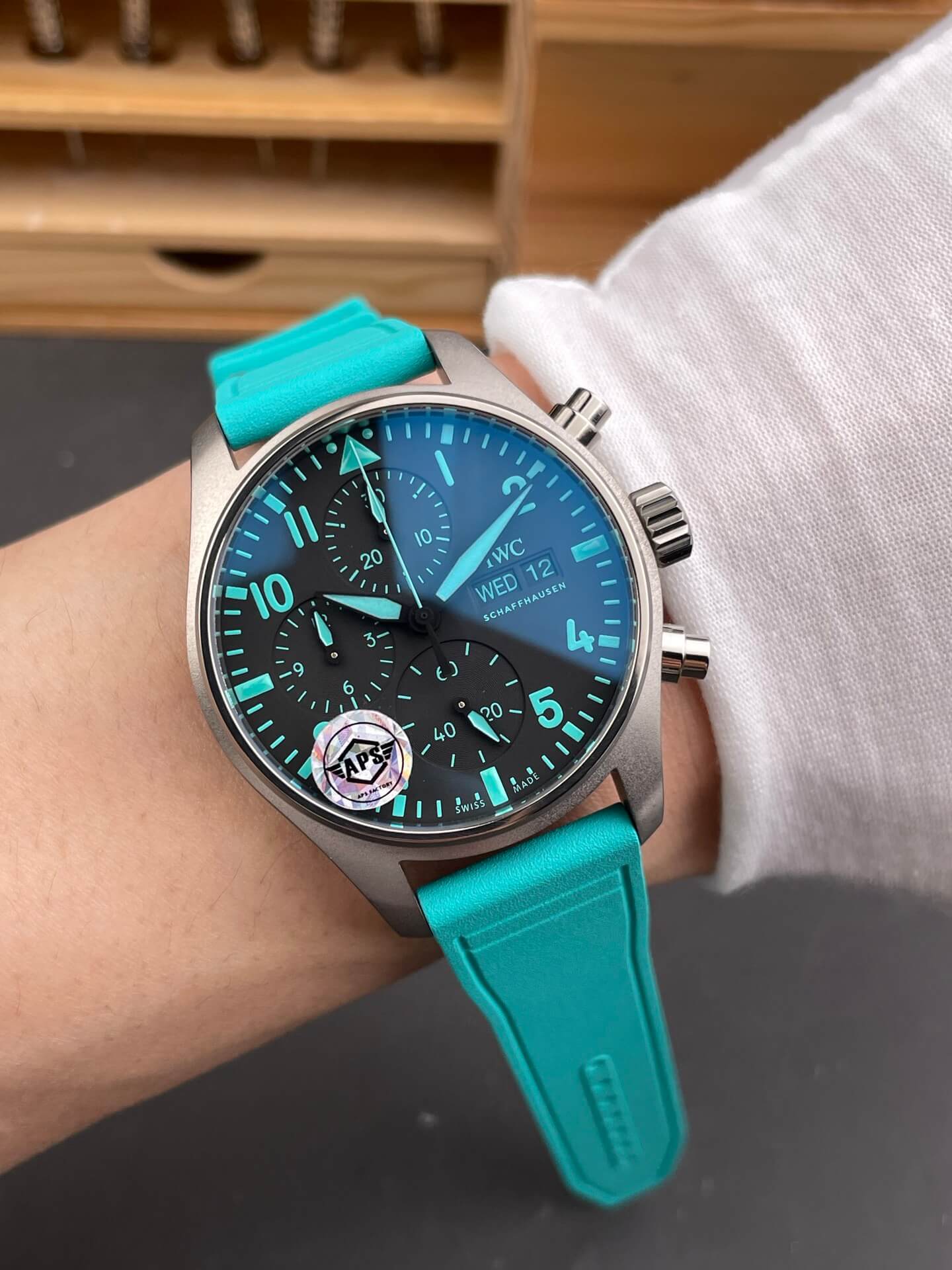 IWC Replica Pilot Chronograph Mercedes-AMG PETRONAS Formula One Team Edition Super Clone Watch IW388108