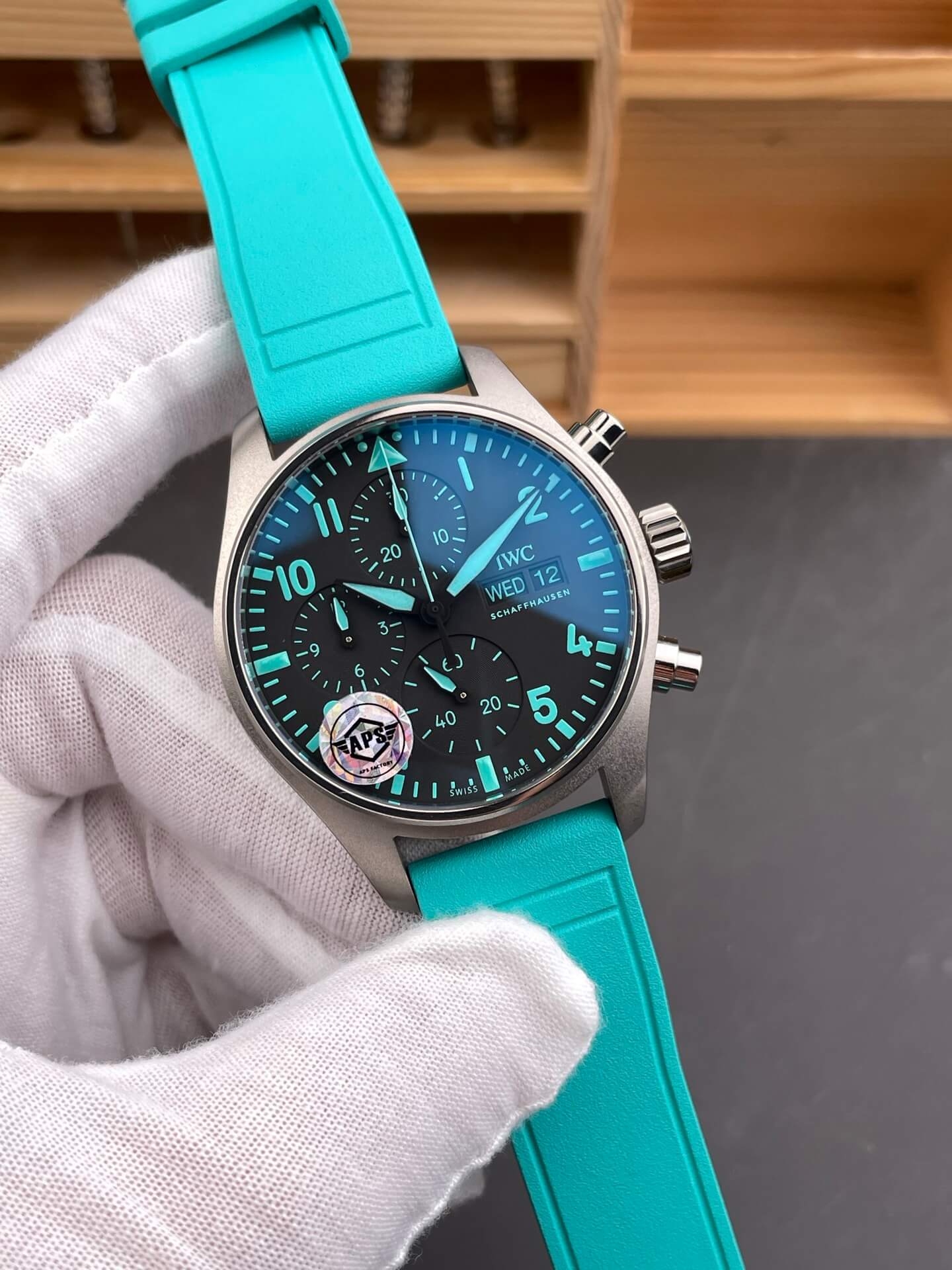 IWC Replica Pilot Chronograph Mercedes-AMG PETRONAS Formula One Team Edition Super Clone Watch IW388108