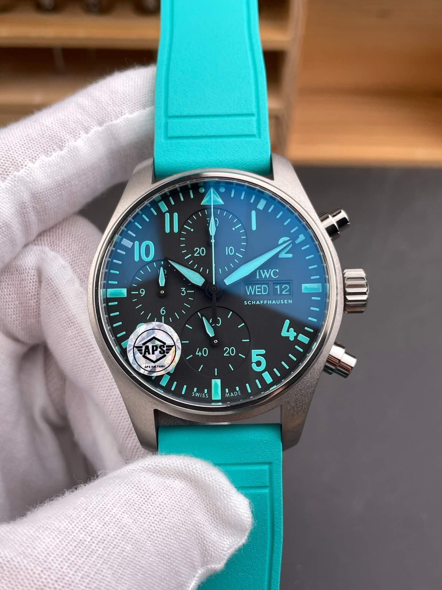 IWC Replica Pilot Chronograph Mercedes-AMG PETRONAS Formula One Team Edition Super Clone Watch IW388108