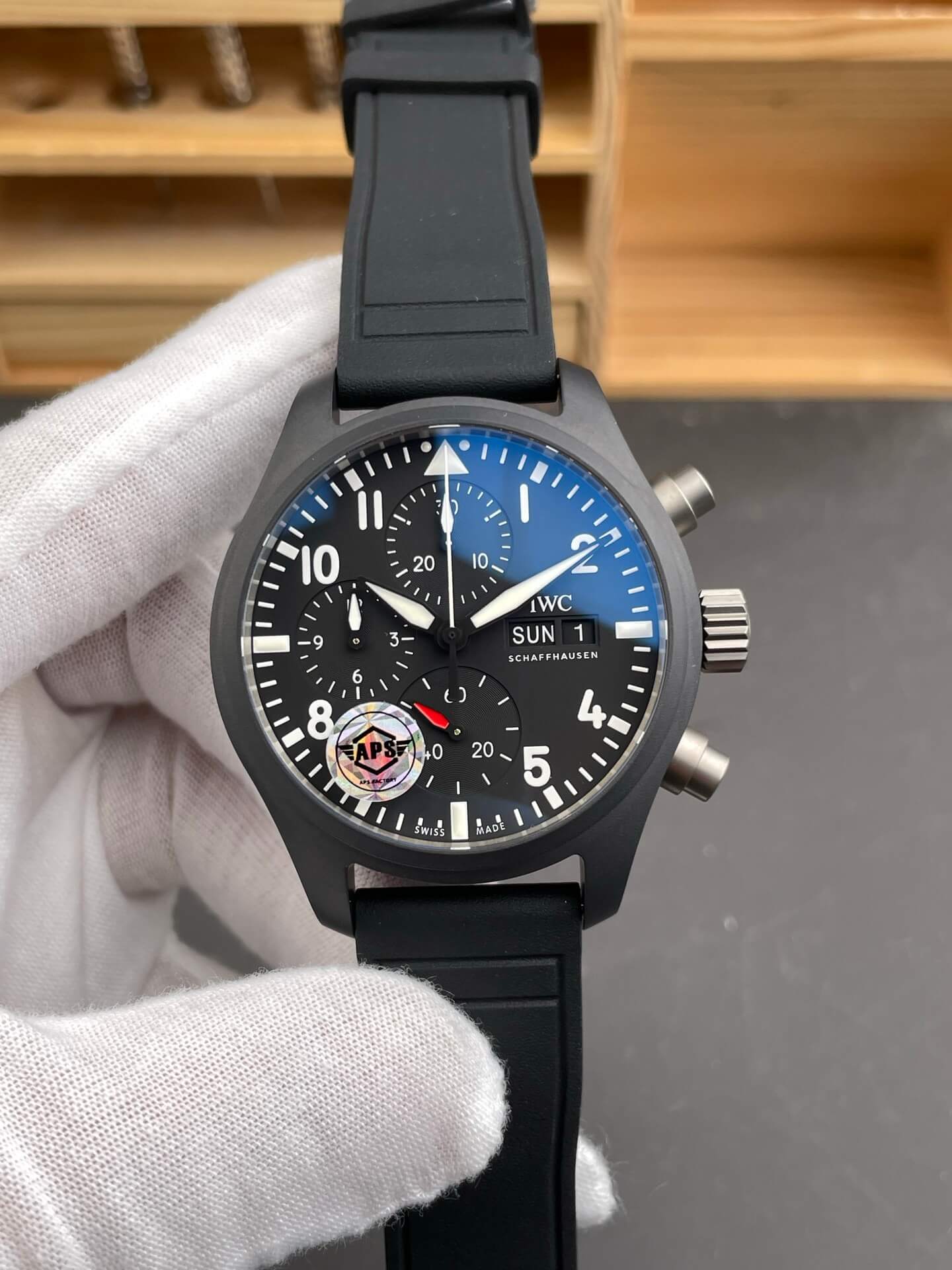 IWC Replica Pilot Chronograph Top Gun Super Clone Watch IW389401